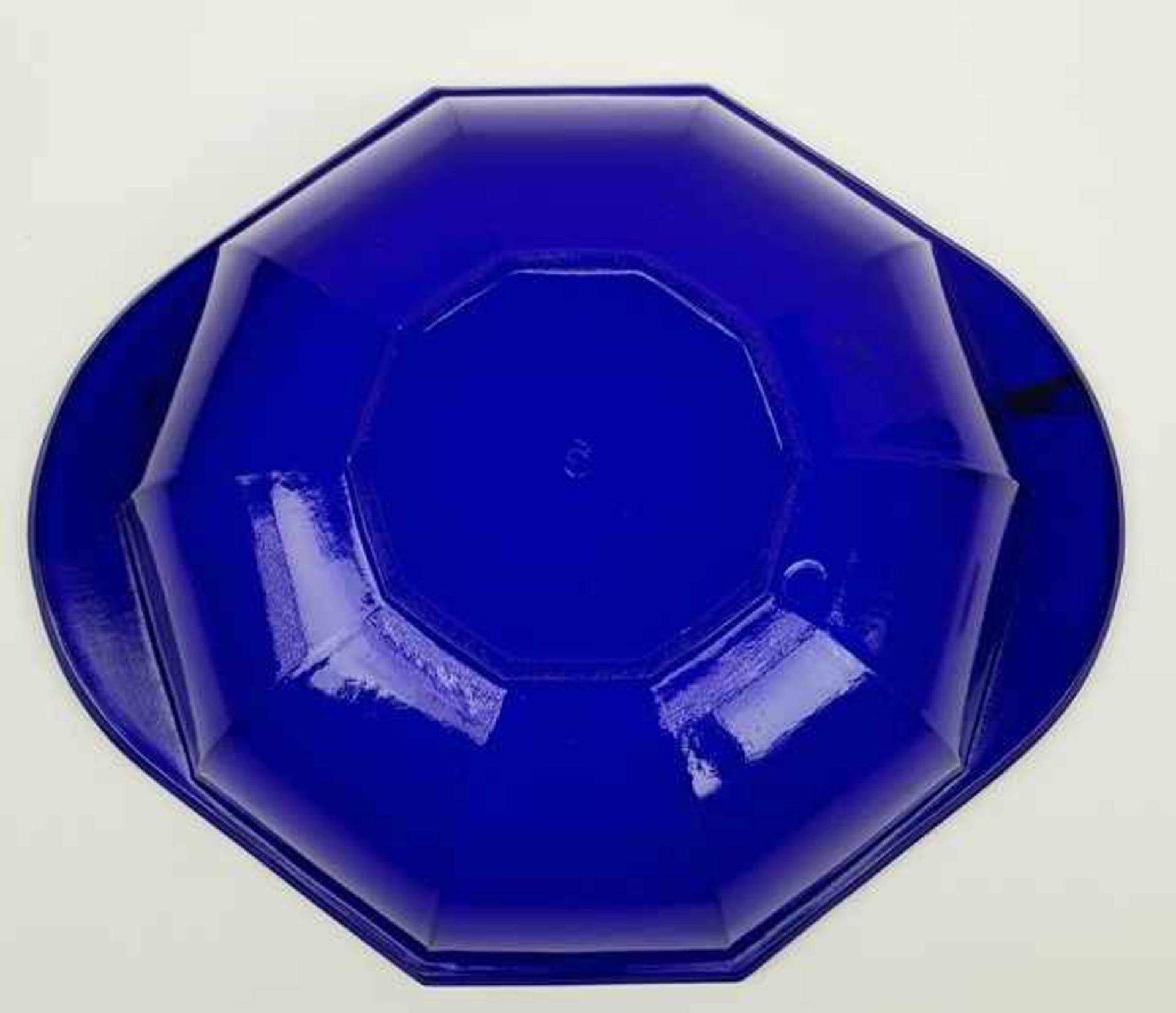 (Toegepaste kunst) Kobaltblauwe persglazen schaal, K.P.C. de Bazel Leerdam - Bild 3 aus 7