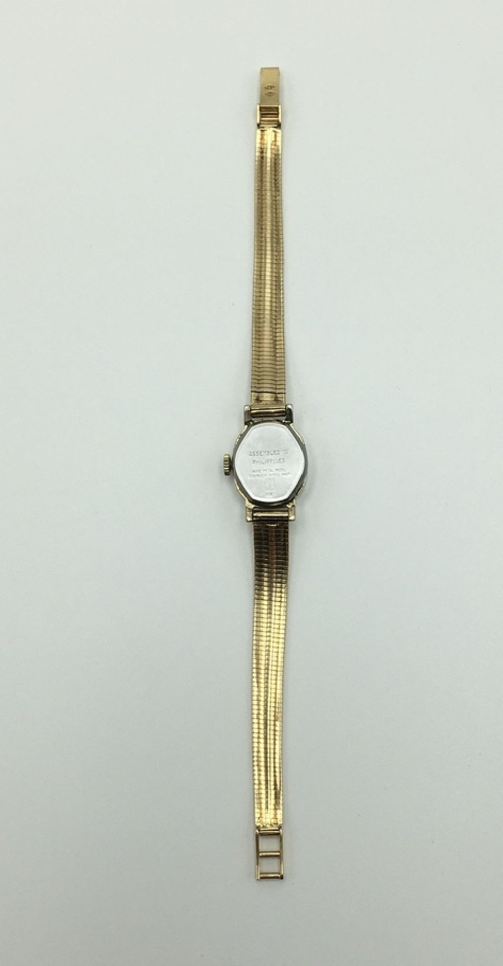 (Goud) Goud, dameshorloge Timex met massief gouden horlogeband, midden 20e eeuw. Verona Italië - Bild 3 aus 7