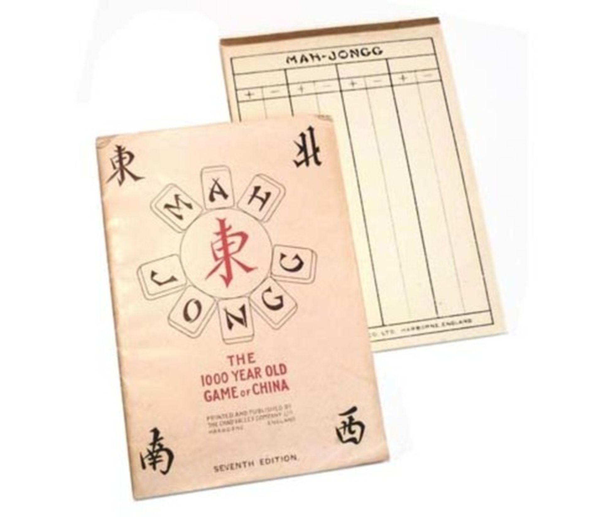 (Mahjong) Mahjong Chad Valley, schuifdoos voor speelkaarten, ca. 1924 - Bild 8 aus 10