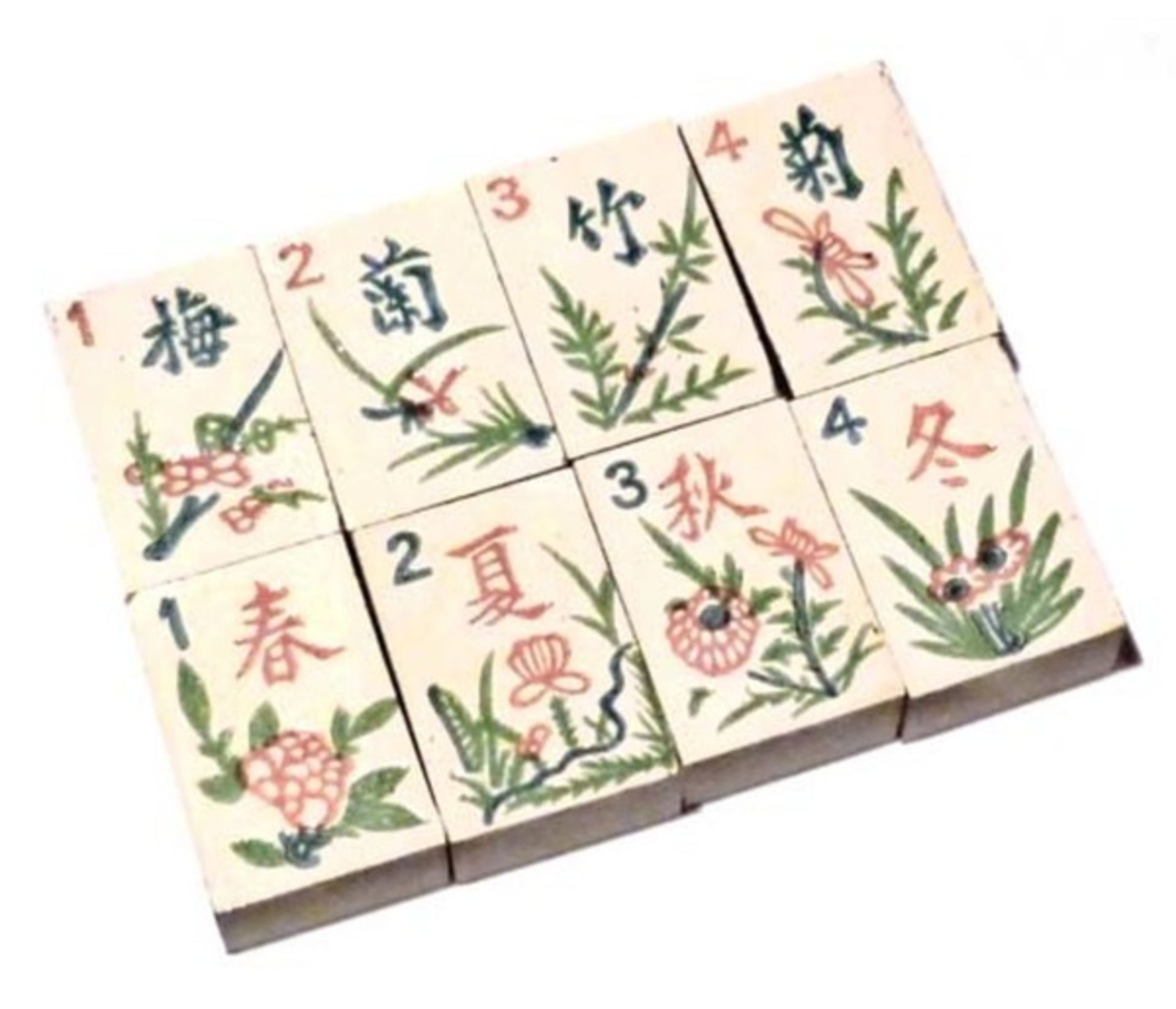 (Mahjong) Mahjong, 5-laden doos Milton Bradley Company, 1923 - Bild 14 aus 15
