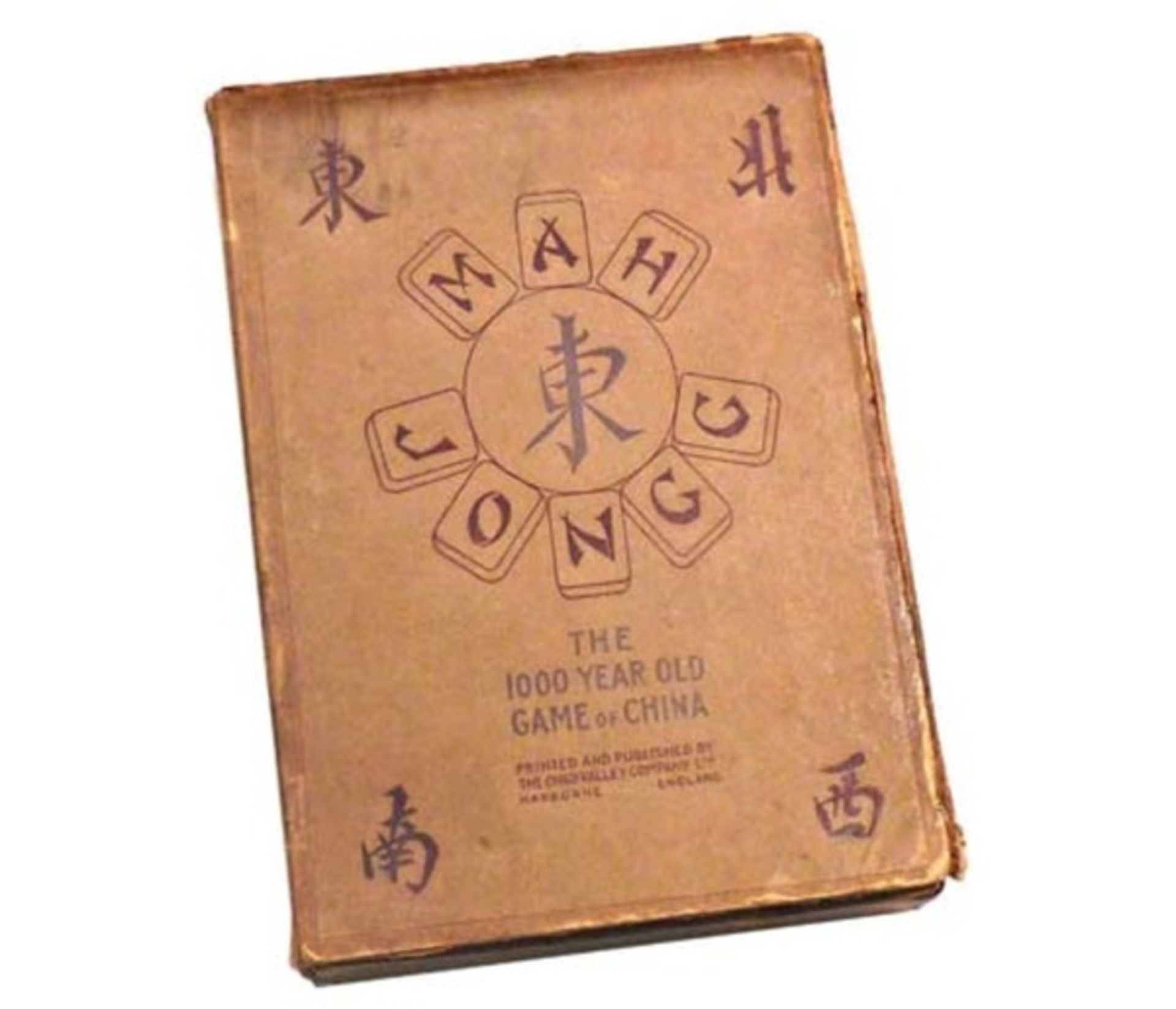 (Mahjong) Mahjong Chad Valley, schuifdoos voor speelkaarten, ca. 1924