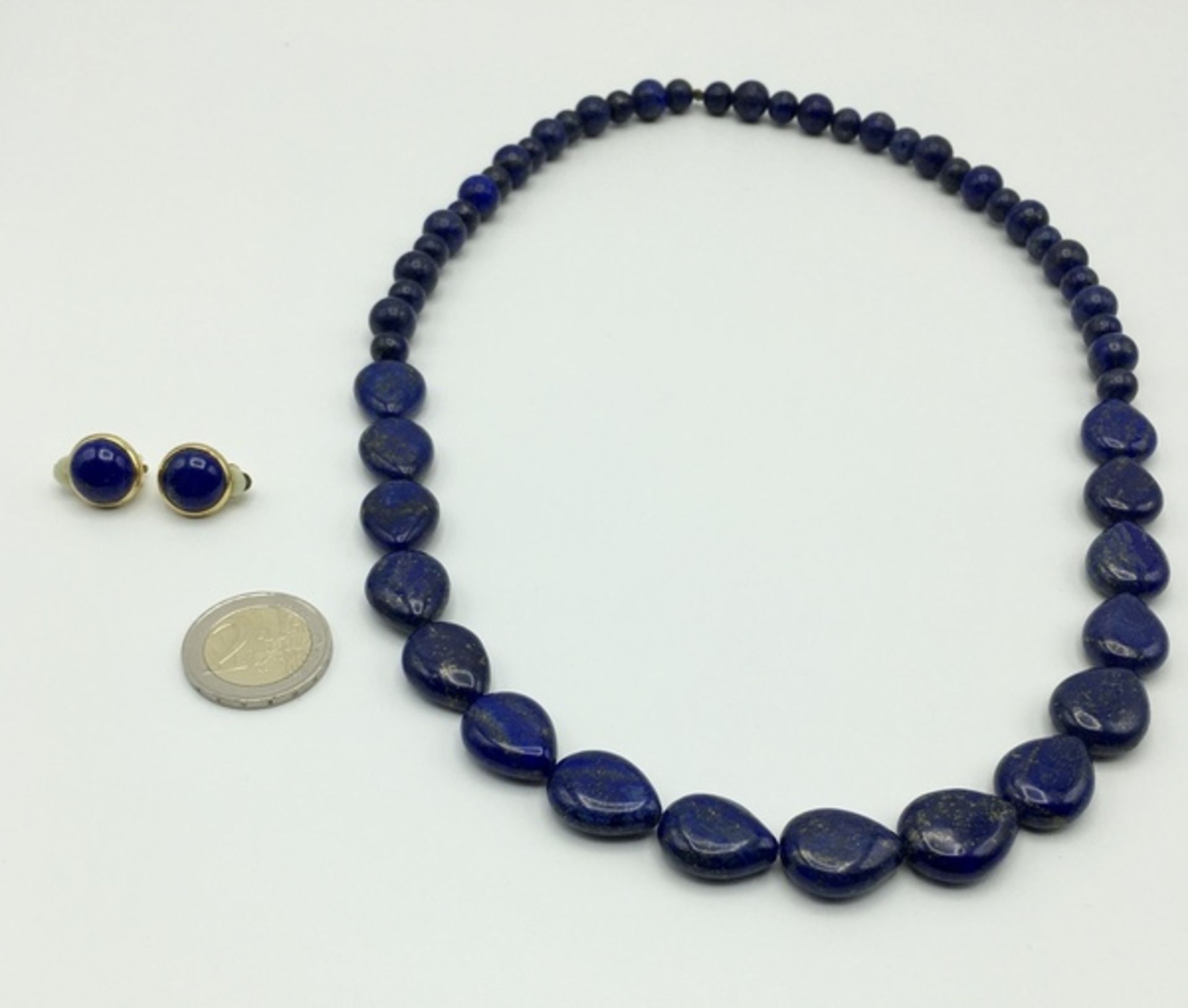 (Sieraden) Lapis Lazuli, halskettingen oorknoppen - Bild 6 aus 6