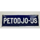 (Curiosa) Emaille bord Petodjo-ijs