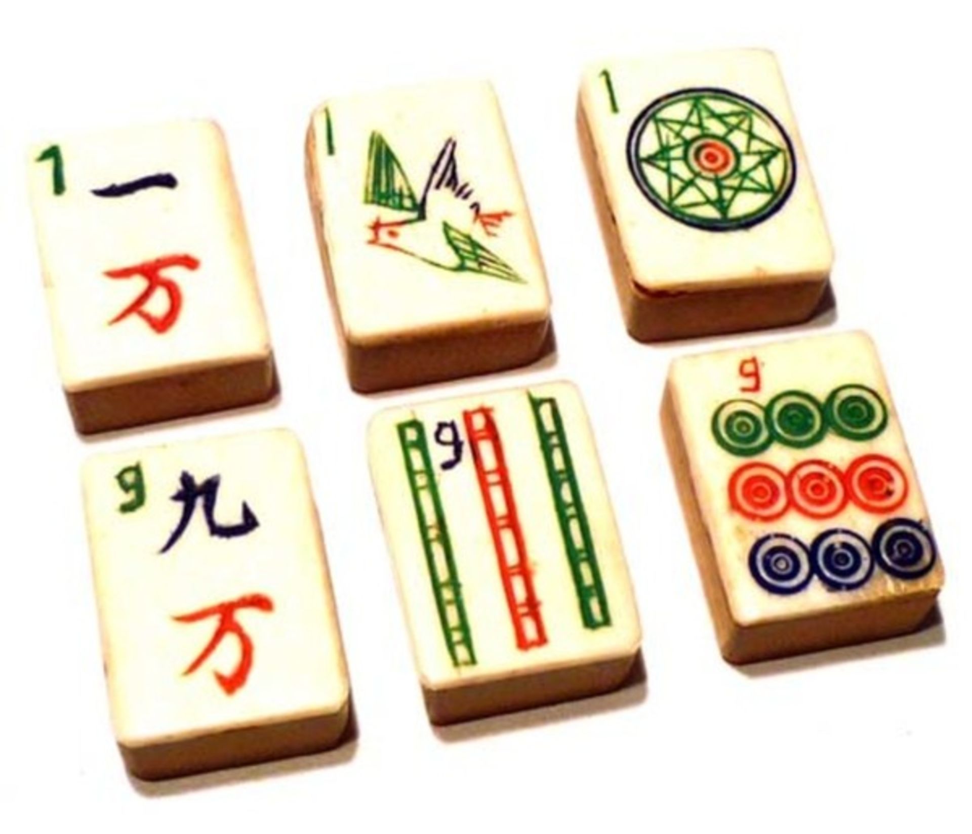 (Mahjong) Mahjong schuifdoos, ca. 1924 - Bild 5 aus 8