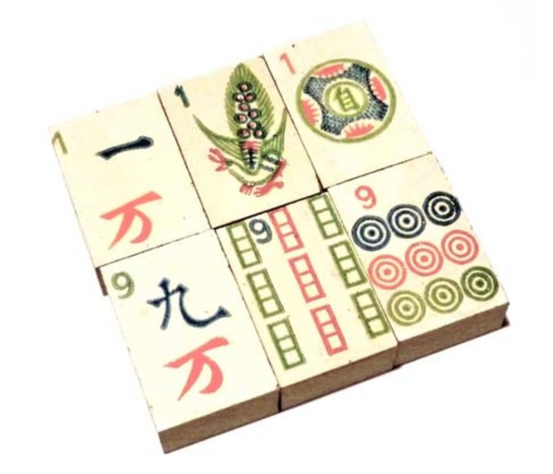(Mahjong) Mahjong, 5-laden doos Milton Bradley Company, 1923 - Bild 12 aus 15