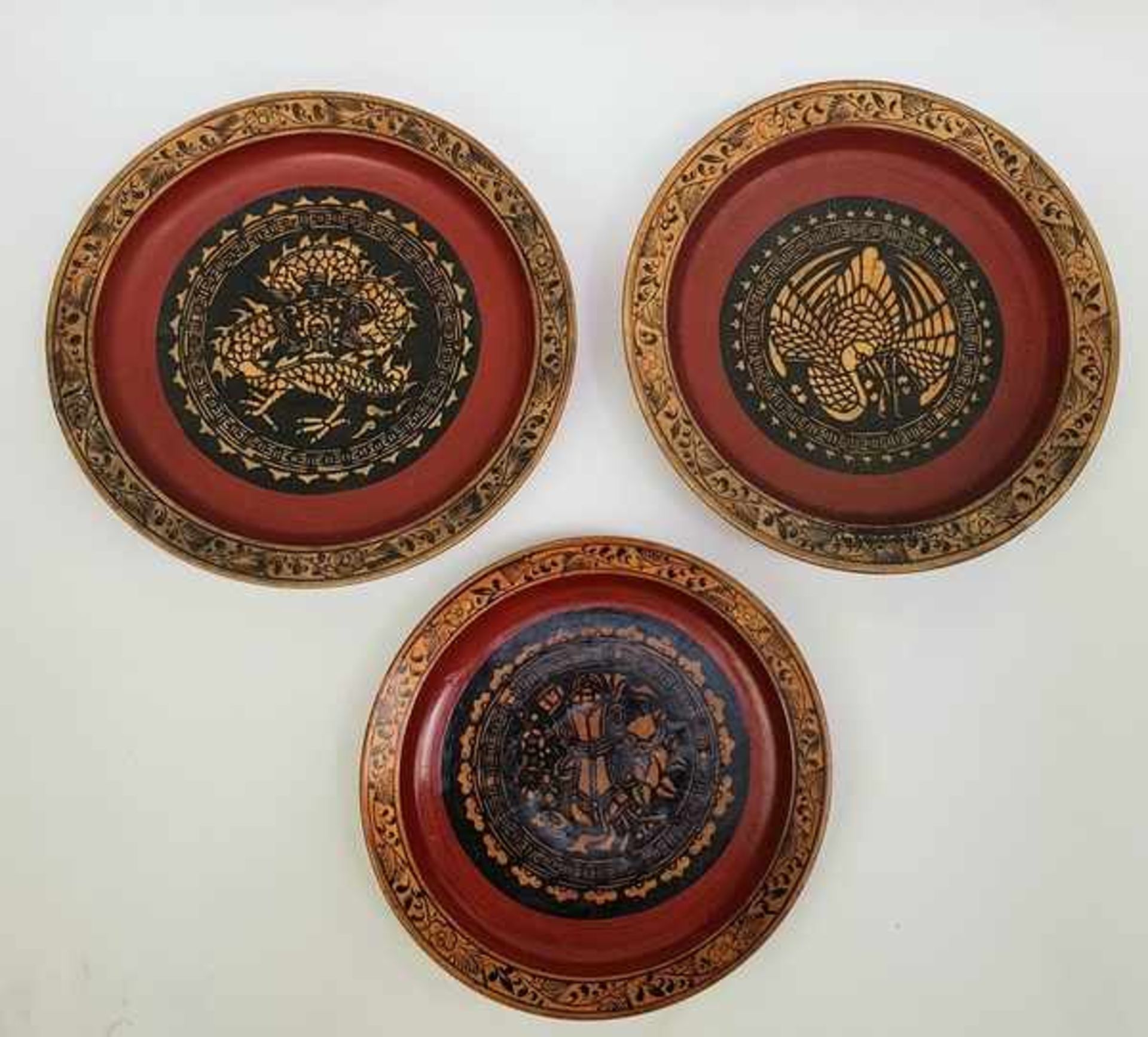 (Curiosa) Houten schalen batik