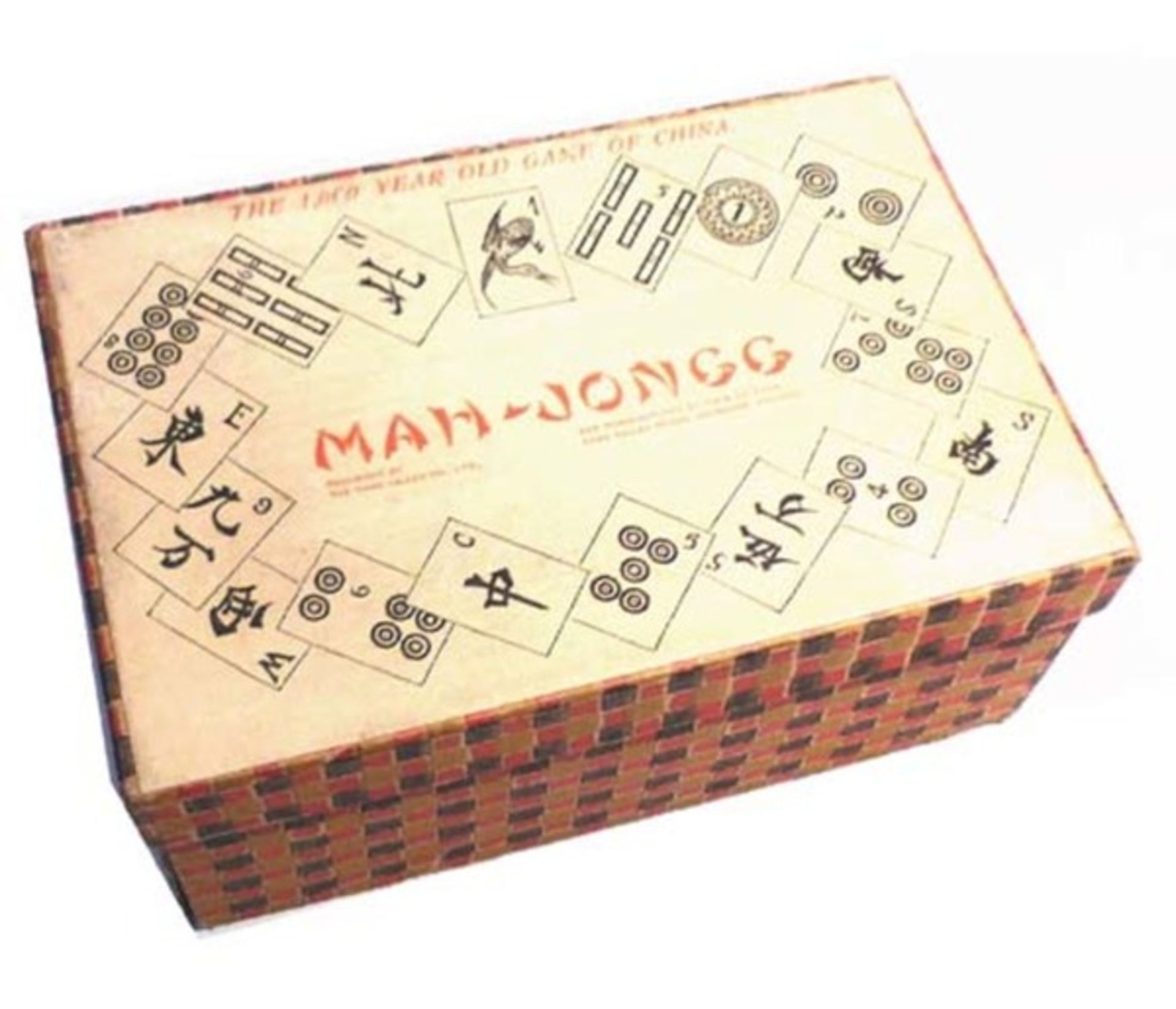 (Mahjong) Mahjong Chad Valley, 4-laden doos, 1924