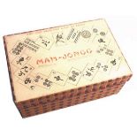 (Mahjong) Mahjong Chad Valley, 4-laden doos, 1924