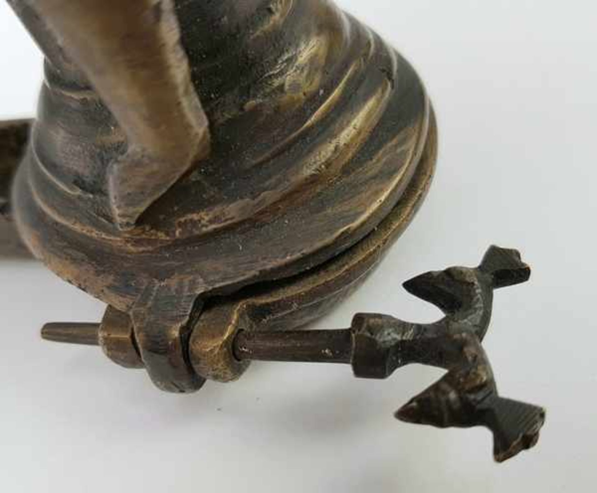 (Aziatica) Bronzen olielamp pauw - Bild 6 aus 9