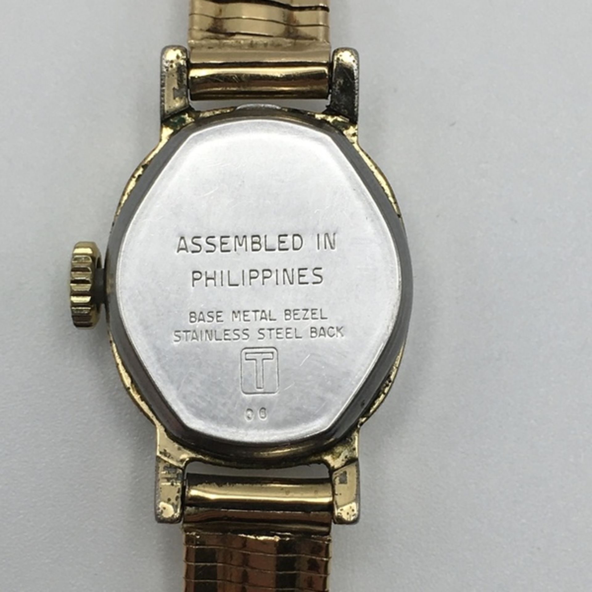 (Goud) Goud, dameshorloge Timex met massief gouden horlogeband, midden 20e eeuw. Verona Italië - Bild 4 aus 7