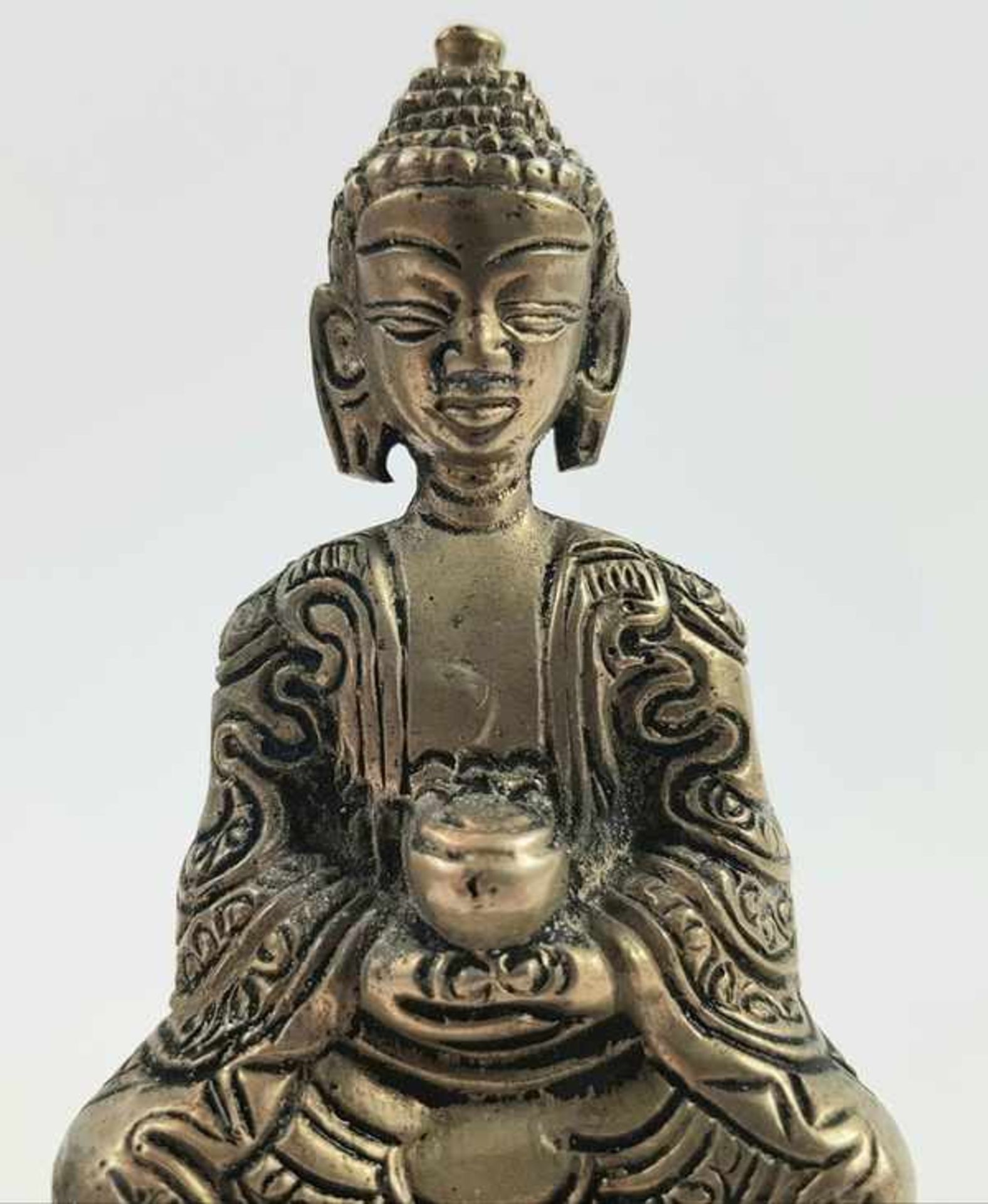 (Aziatica) Metalen Boeddha beelden, China, eind 20e eeuw - Bild 7 aus 8