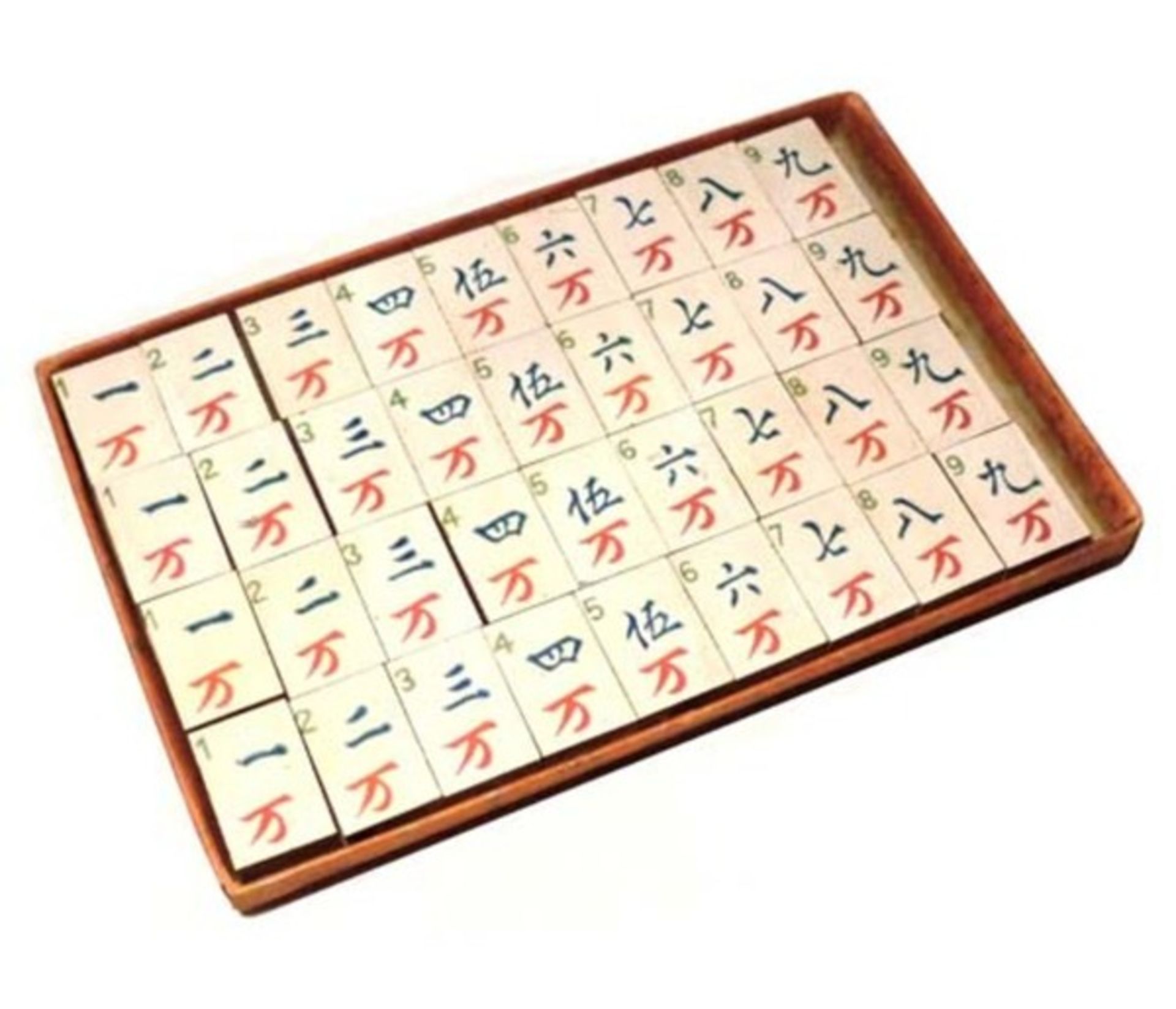 (Mahjong) Mahjong, 5-laden doos Milton Bradley Company, 1923 - Bild 11 aus 15