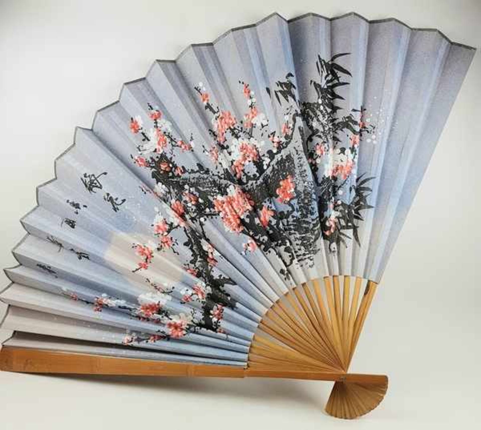 (Aziatica) Waaiers en parasol, China, eerste helft 20e eeuw - Bild 4 aus 9