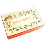 (Mahjong) Mahjong Chad Valley, platte doos, ca. 1924