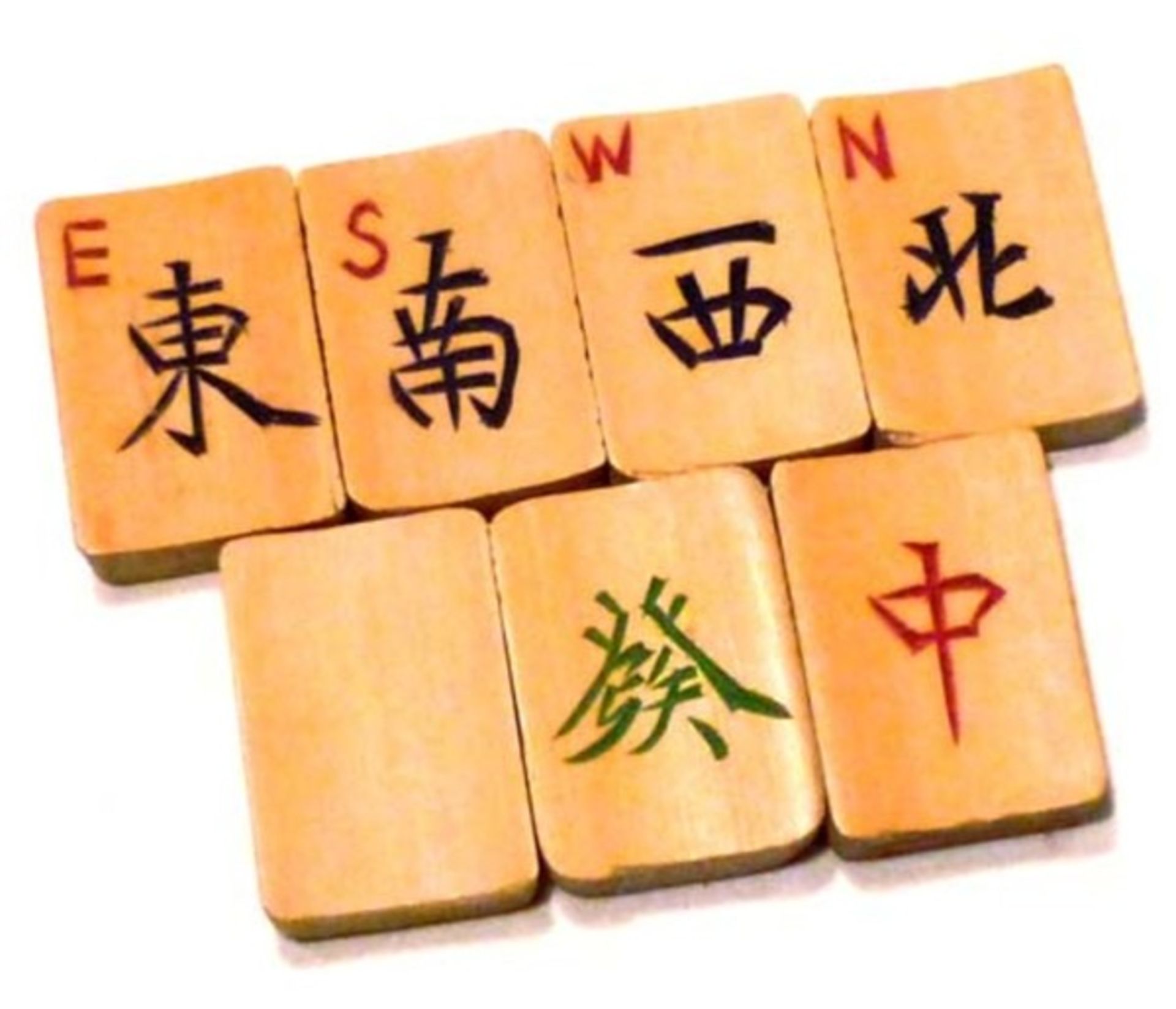 (Mahjong) Mahjong bamboe, schuifdoos, ca. 1924 - Bild 5 aus 7