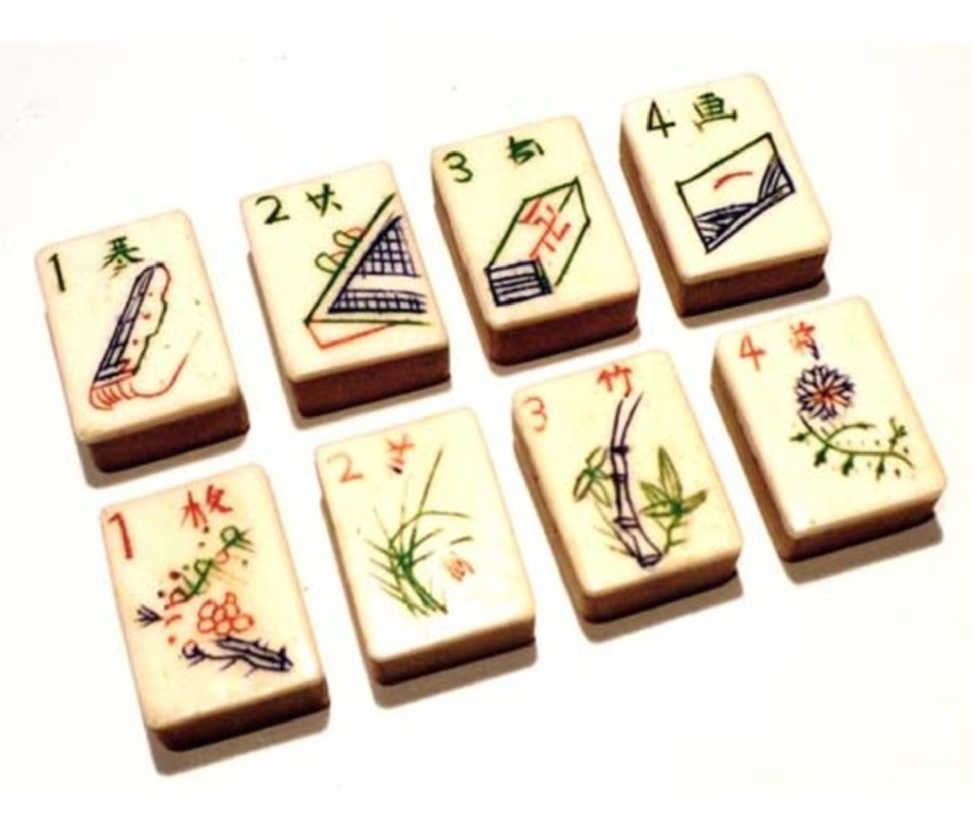 (Mahjong) Mahjong schuifdoos, ca. 1924 - Bild 7 aus 8