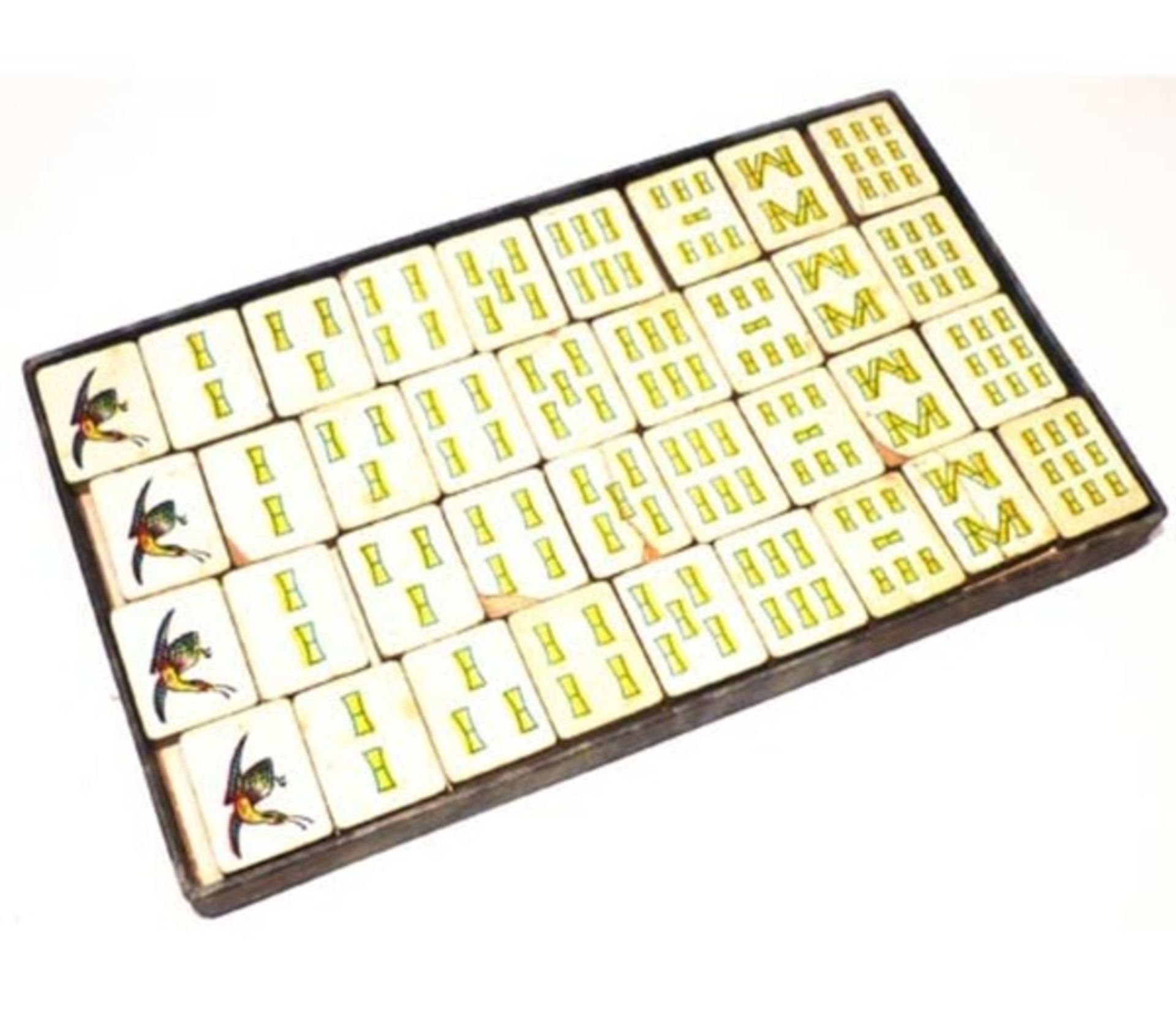 (Mahjong) Mahjong Europees, De Sala Spelen met het Rode zegel, ca. 1930 - Bild 13 aus 16
