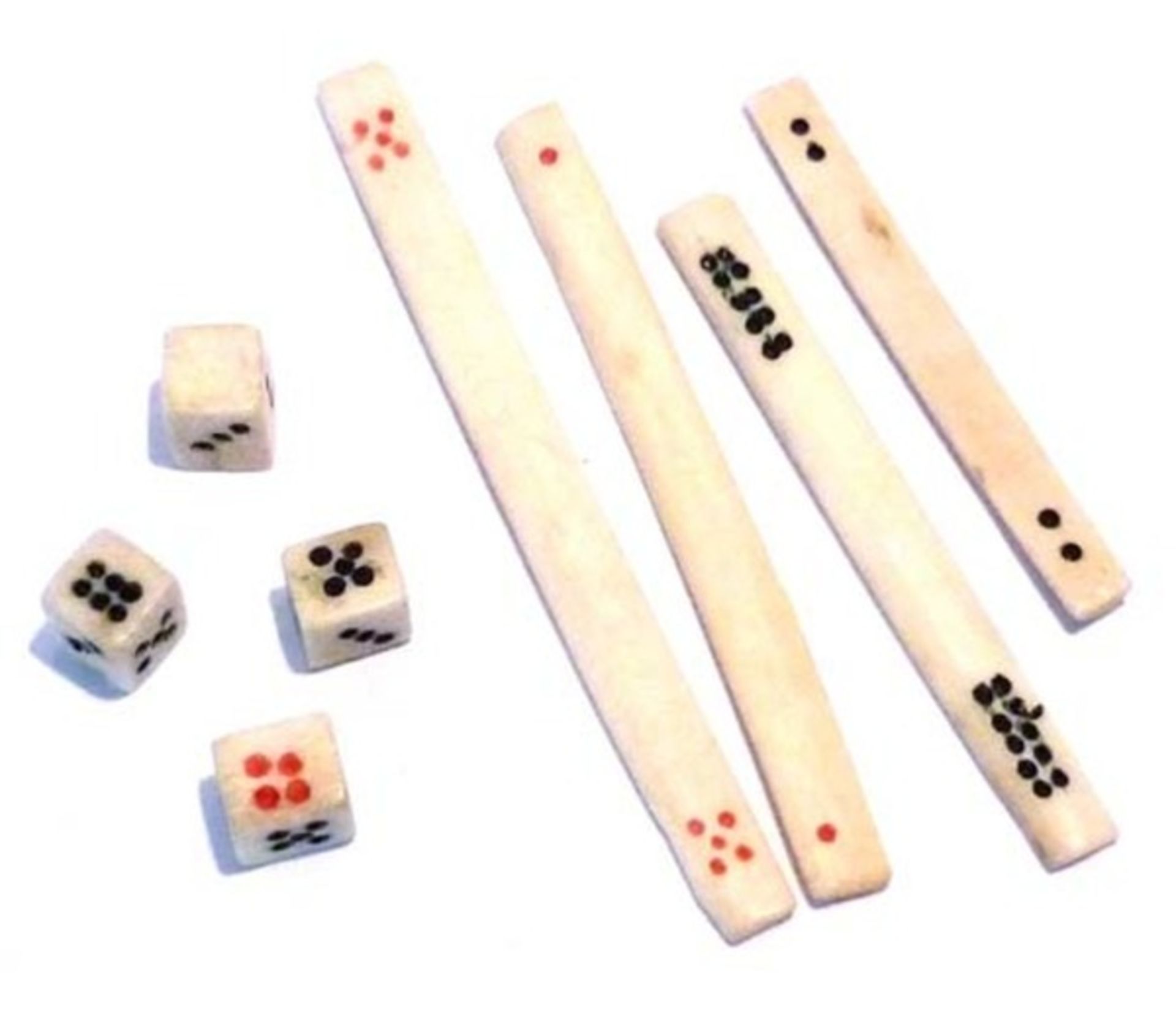 (Mahjong) Mahjong bamboe, langwerpig veelkleurige doos, ca. 1924 - Bild 8 aus 9