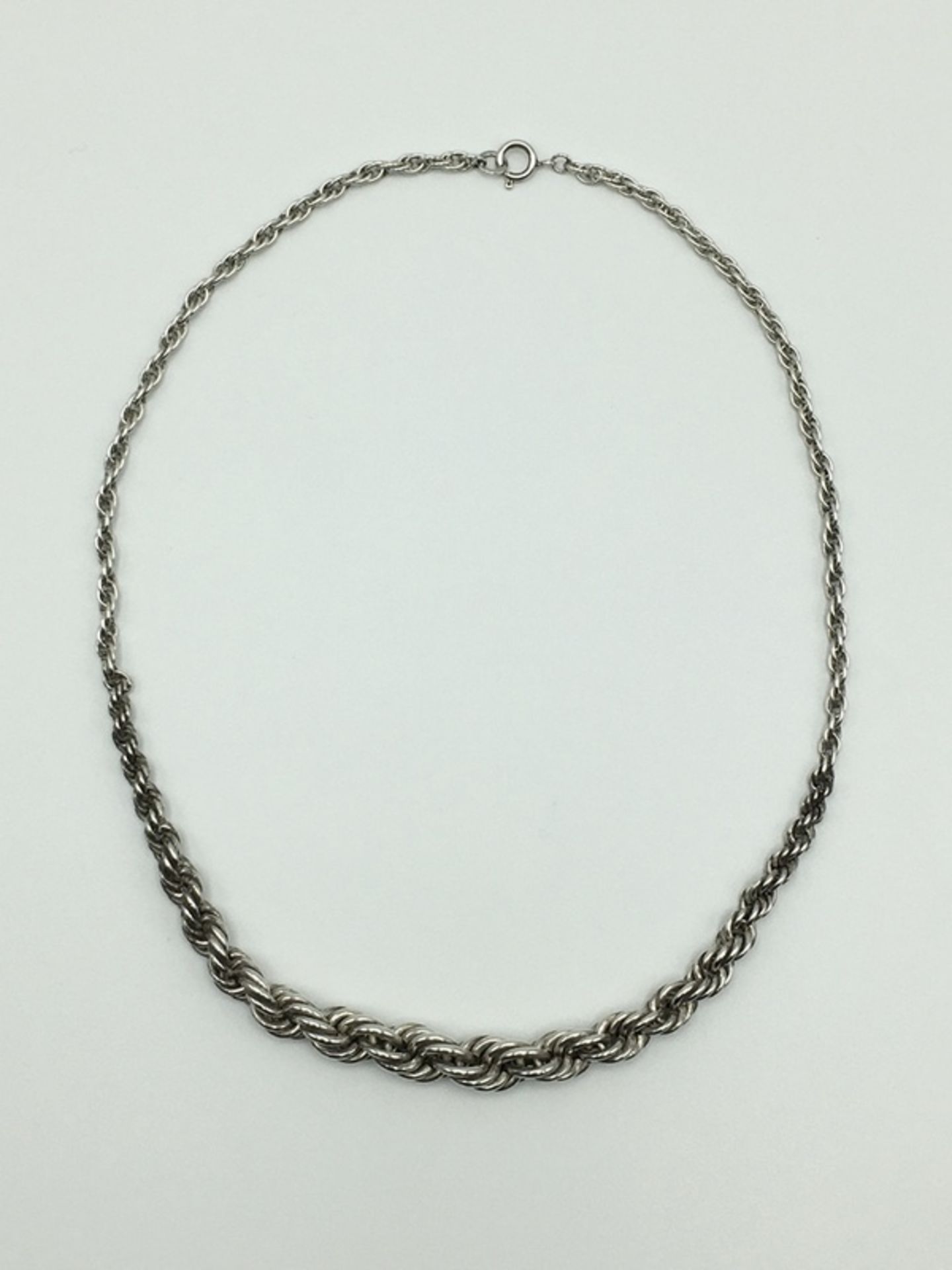 (Zilver) Zilver, koord collier, midden 20e eeuw - Bild 2 aus 4