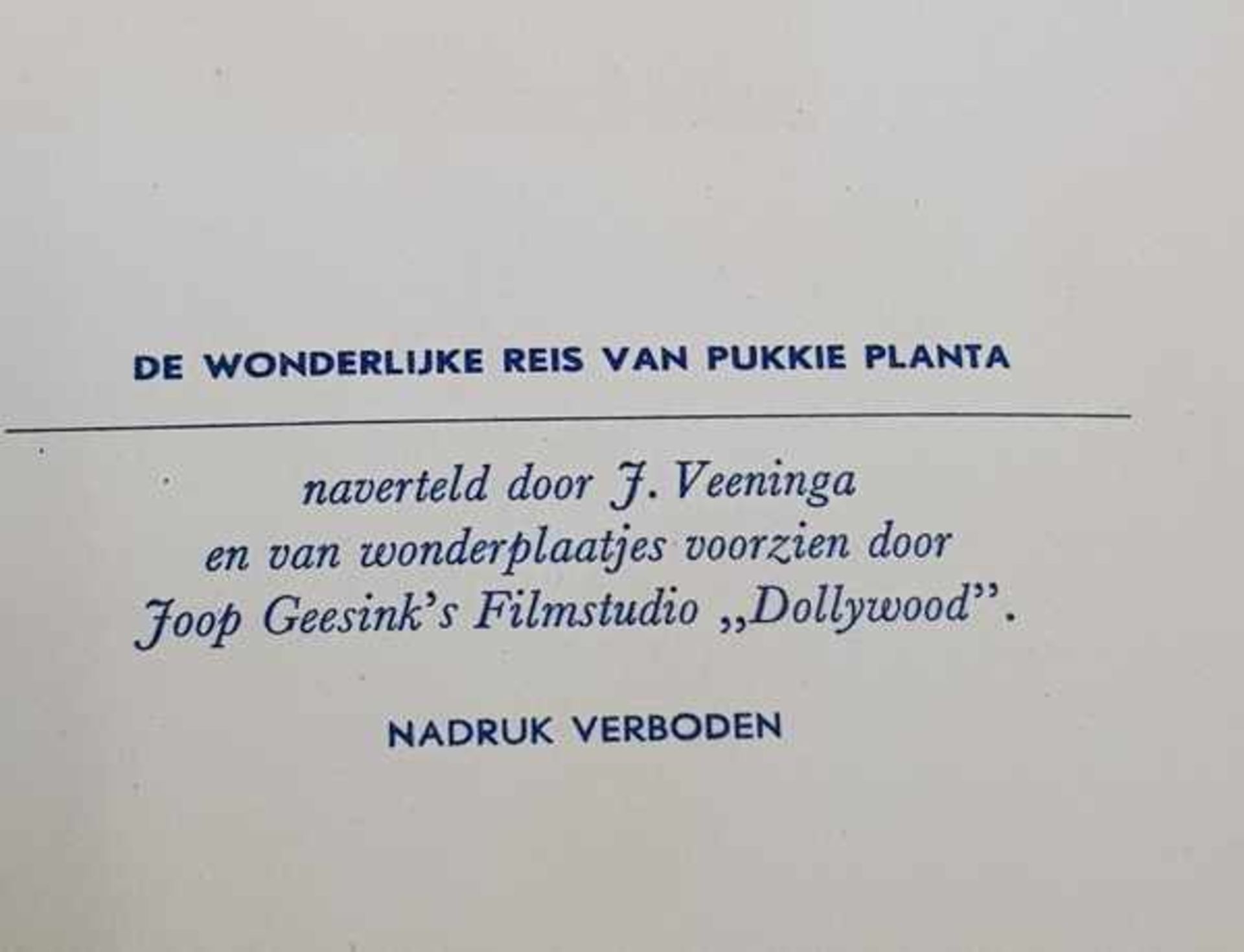 (Boeken) De wonderlijke reis van Pukkie Planta, jaren '50 - Bild 4 aus 5