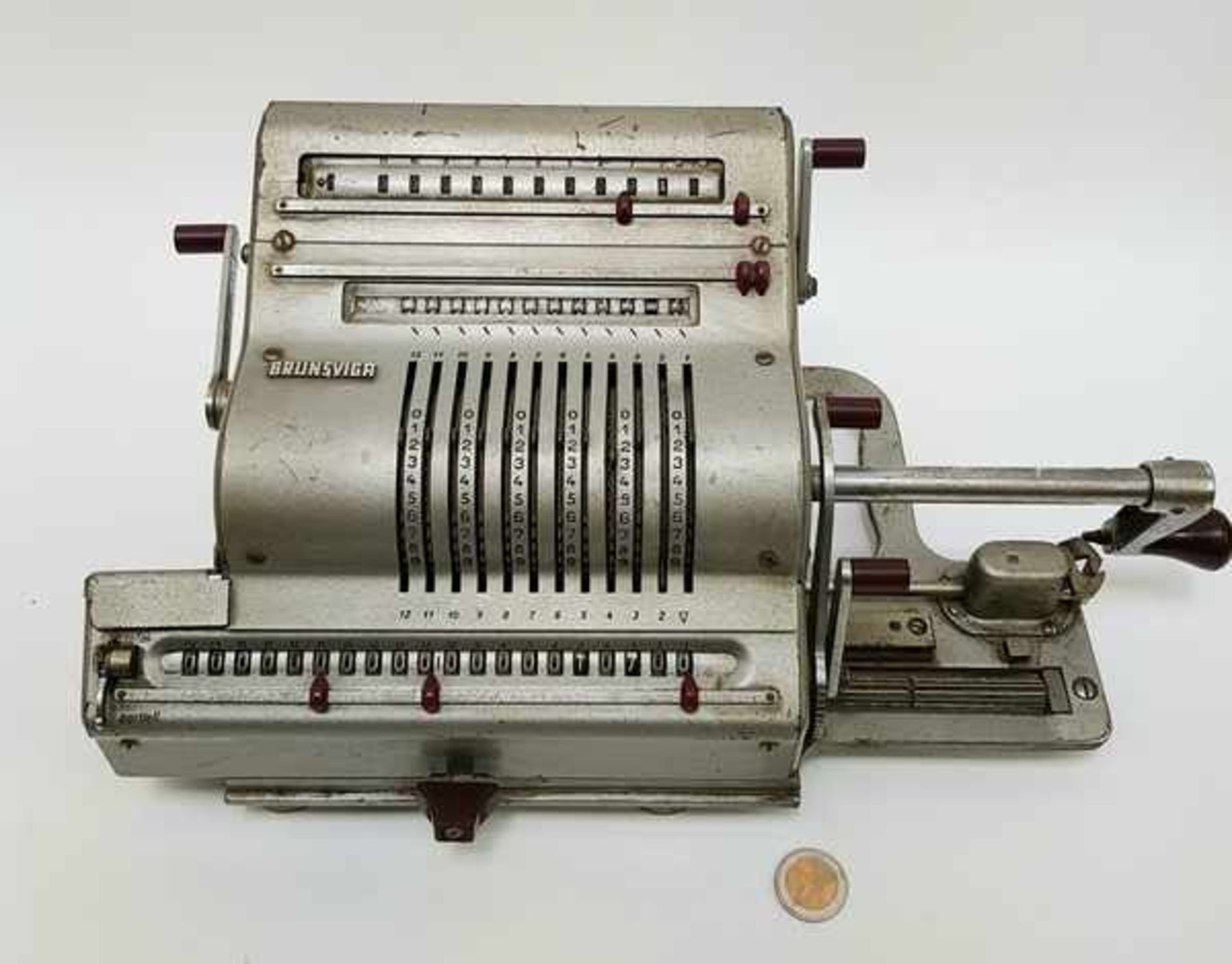 (Antiek) Brusviga mechanische rekenmachine - Bild 2 aus 10