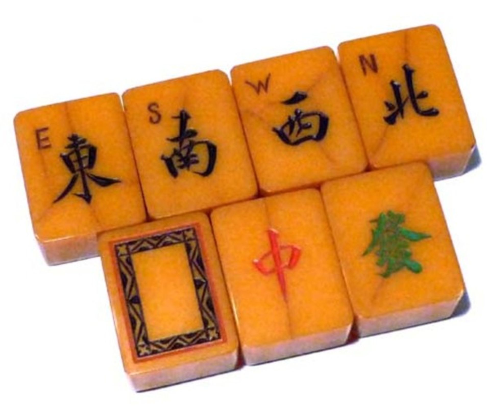 (Mahjong) Mahjong kunststof, traditionele 5-laden doos, ca. 1923 - Bild 3 aus 13