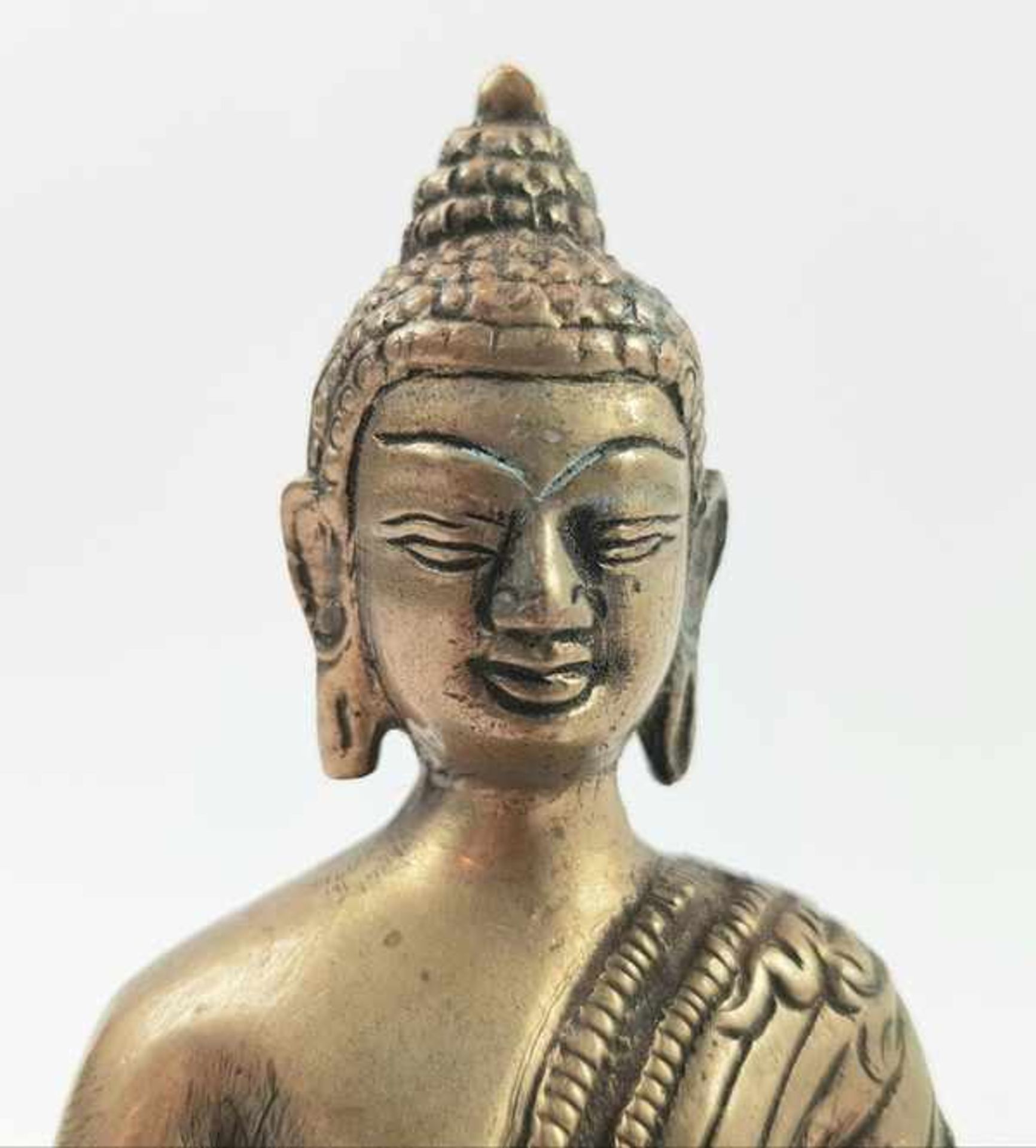 (Aziatica) Metalen Boeddha beelden, China, eind 20e eeuw - Bild 5 aus 8