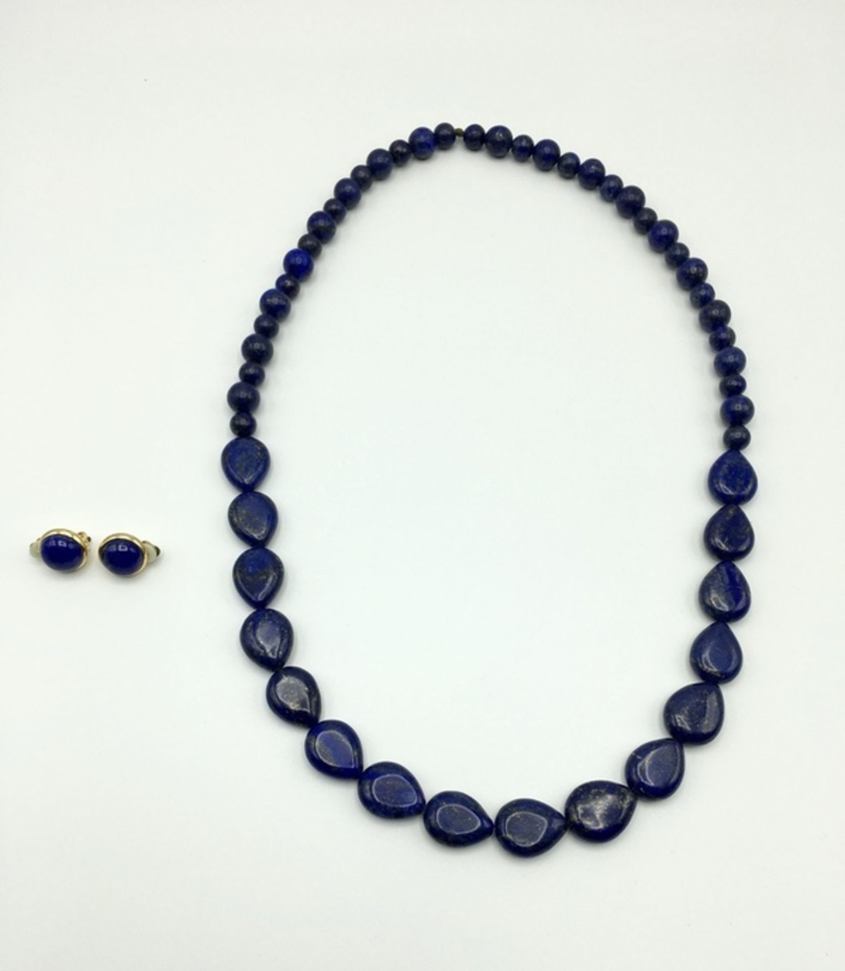 (Sieraden) Lapis Lazuli, halskettingen oorknoppen