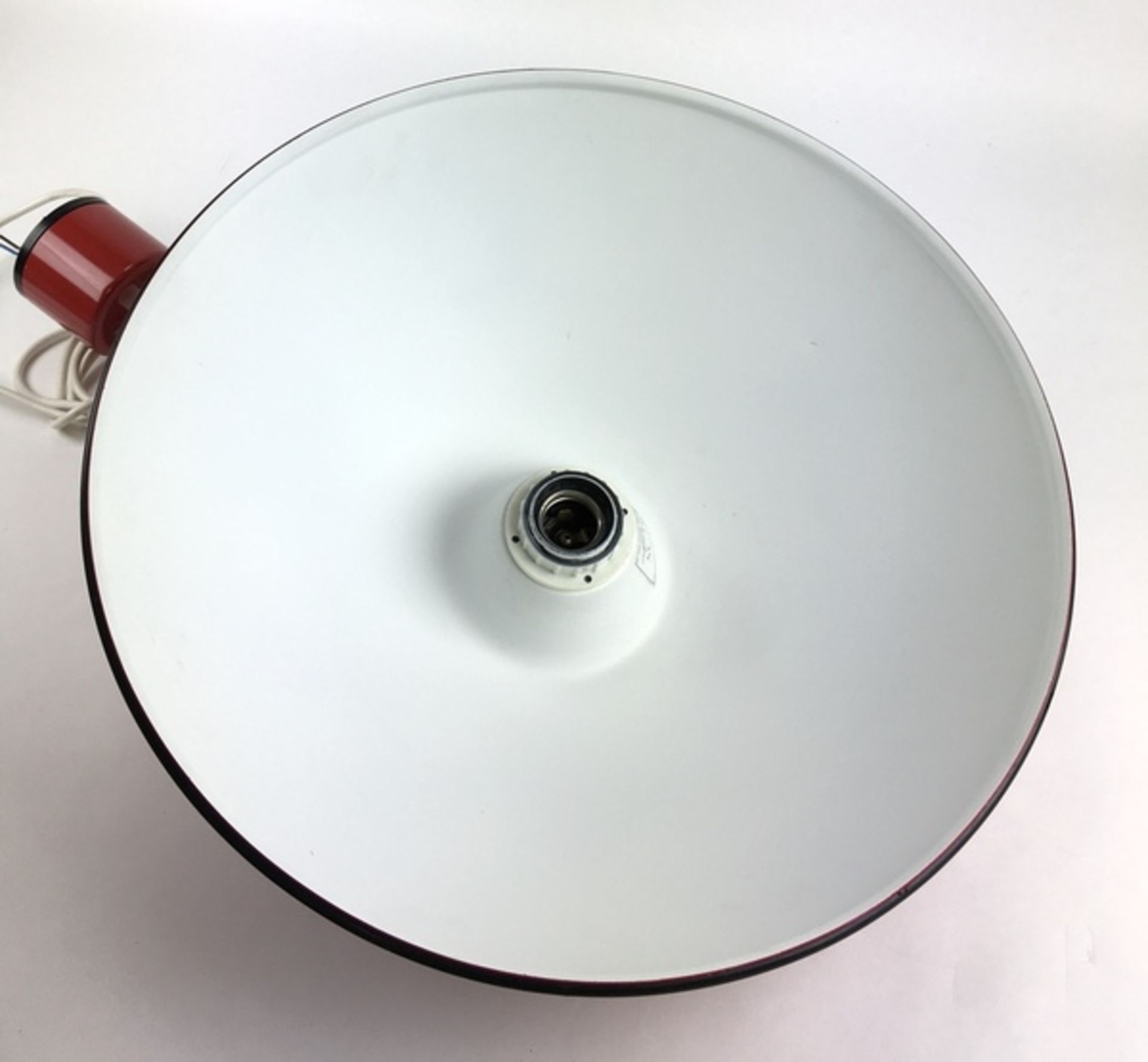 (Design) Hanglamp "Relemme", design A. Castiglioni, Flos ItaliëRood metalen hanglamp "Relemme" - Bild 6 aus 7