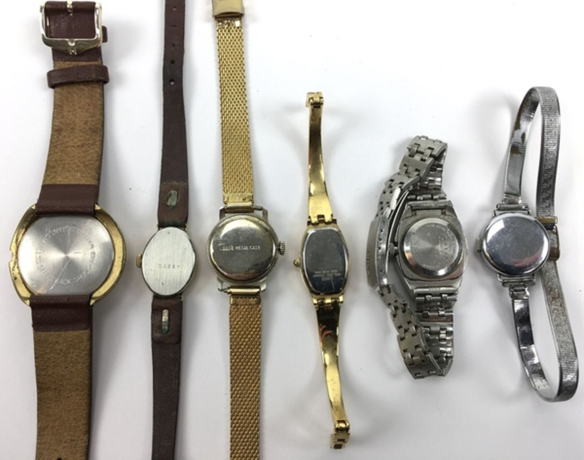 (Sieraden) HorlogesZes verschillende merken horloges, waaronder een Junghans. Conditie: Gebruik - Bild 3 aus 3
