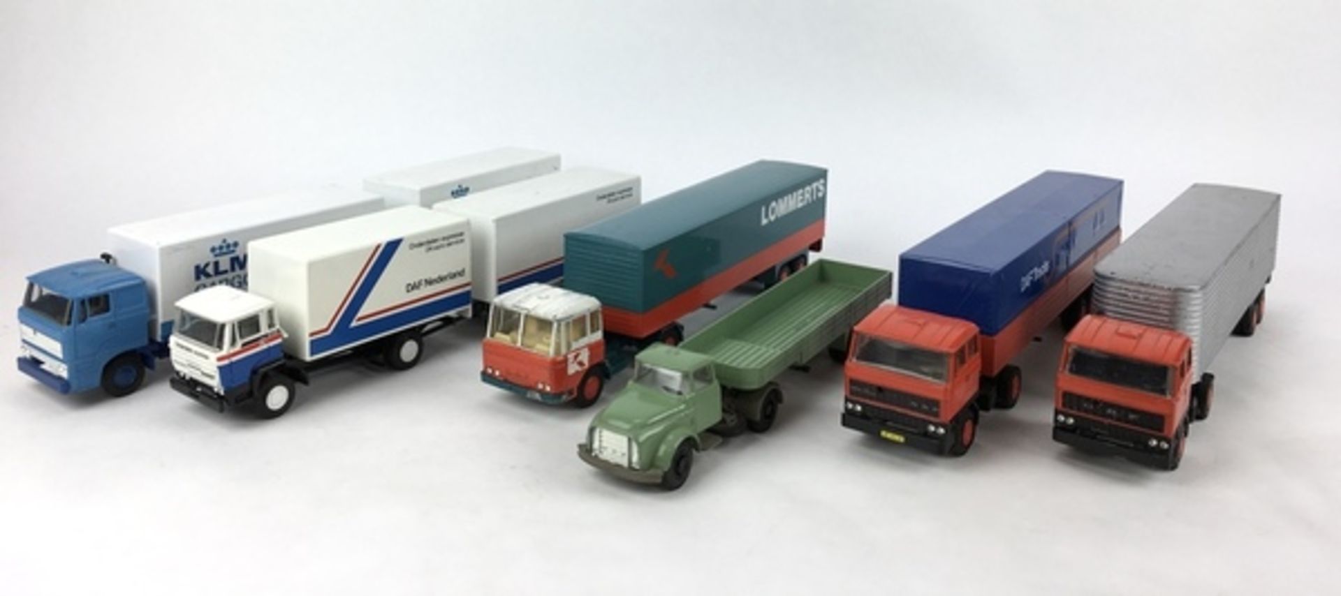 (Speelgoed) Vrachtwagens, Lion-ToysZes Lion-Toys vrachtwagens met originele dozen. Conditie: In - Image 3 of 5