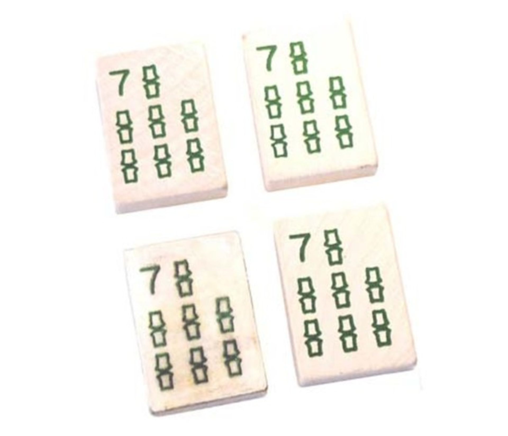 (Mahjong) Mahjon, modern Frans spel, circa 1980De doos is Frans, van karton beplakt met papier. - Bild 7 aus 8