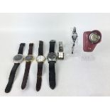 (Sieraden) HorlogesLot met verschillende vintage horloges. Conditie: In goede staat met gebruik