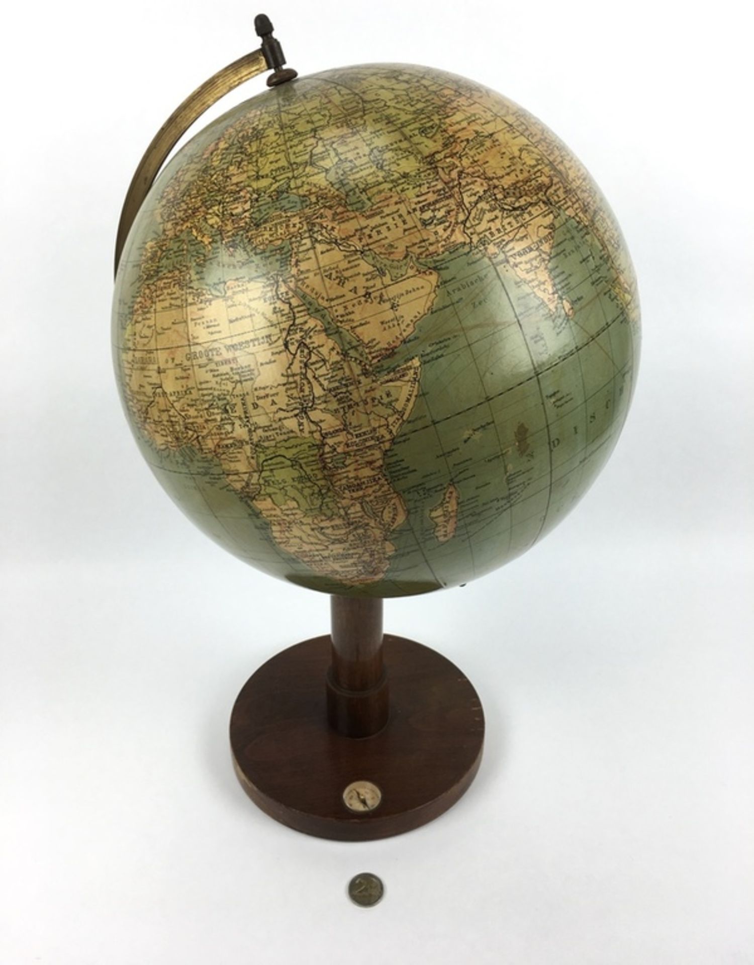 (Curiosa) Globe, Prof. Dr. A. KrauseProf. Dr. A. Krause Nieuwe Handels- en Verkeersglobe. Midde - Image 2 of 4