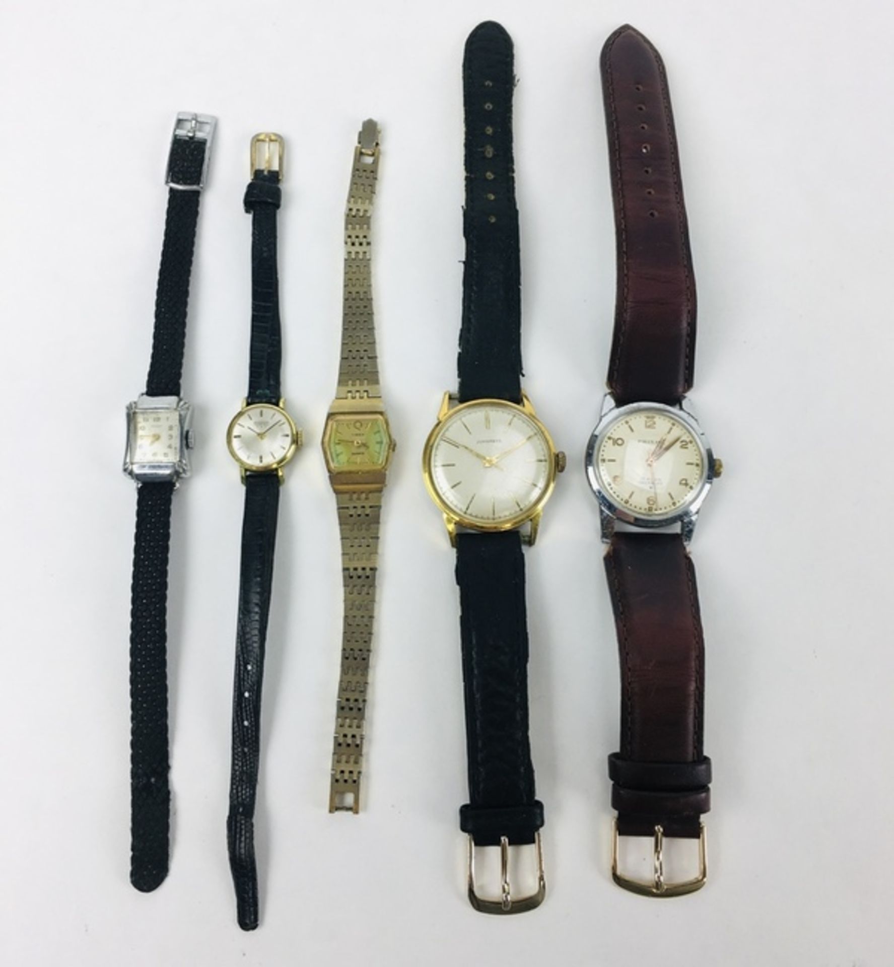 (Sieraden) Vintage HorlogesLot vintage horloges, verschillende merken waaronder Junghans, Prism
