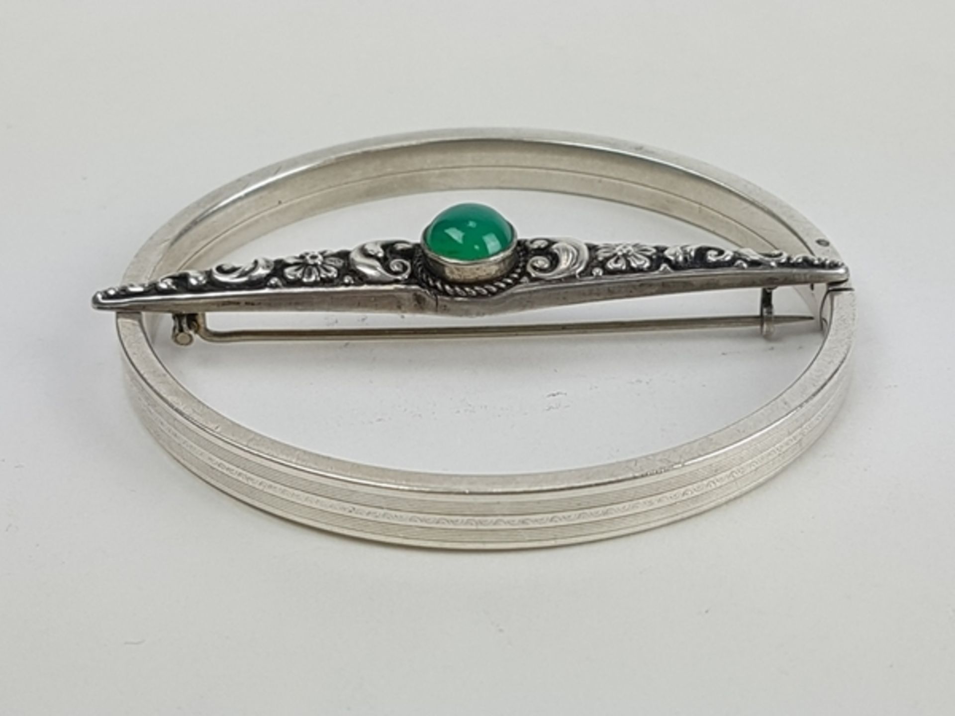 (Sieraden) Zilver en halfedelstenen etc, lot van 10 stuks diverse sieraden 20e eeuwsZilver en h - Image 7 of 11