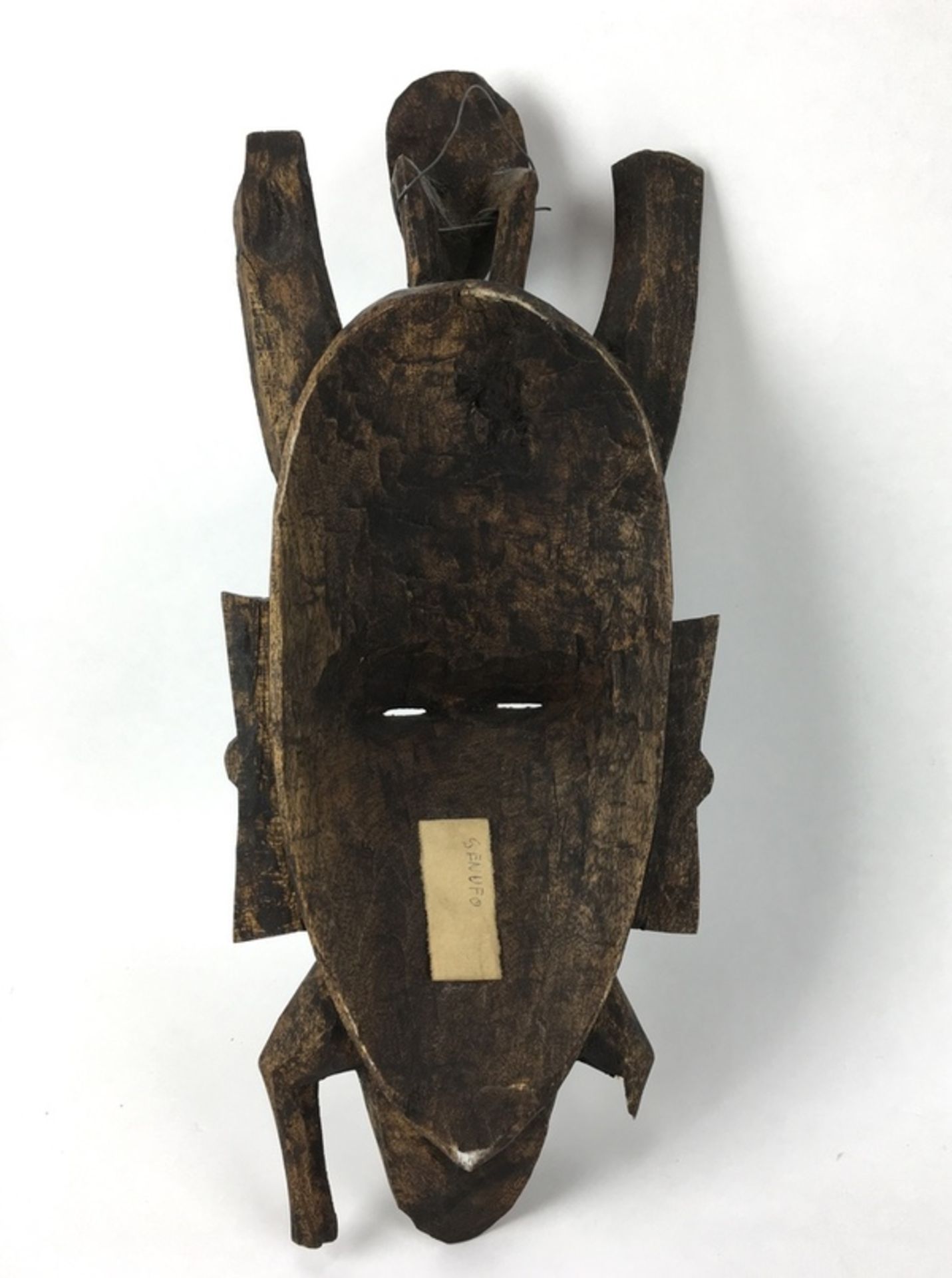 (Etnografica) Hout, decoratief Senufo masker, 2e helft 20e eeuw, AfrikaHout, decoratief Senufo - Image 3 of 4