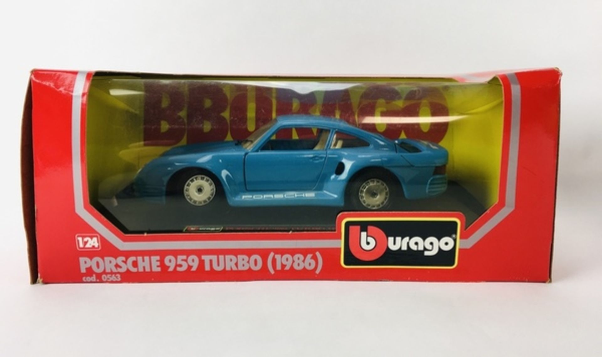 (Speelgoed) Porsche 959 Turbo 1986 en Ferrari 250 GTO 1962Burago Porsche 959 Turbo 1986 en Ferr - Image 3 of 4