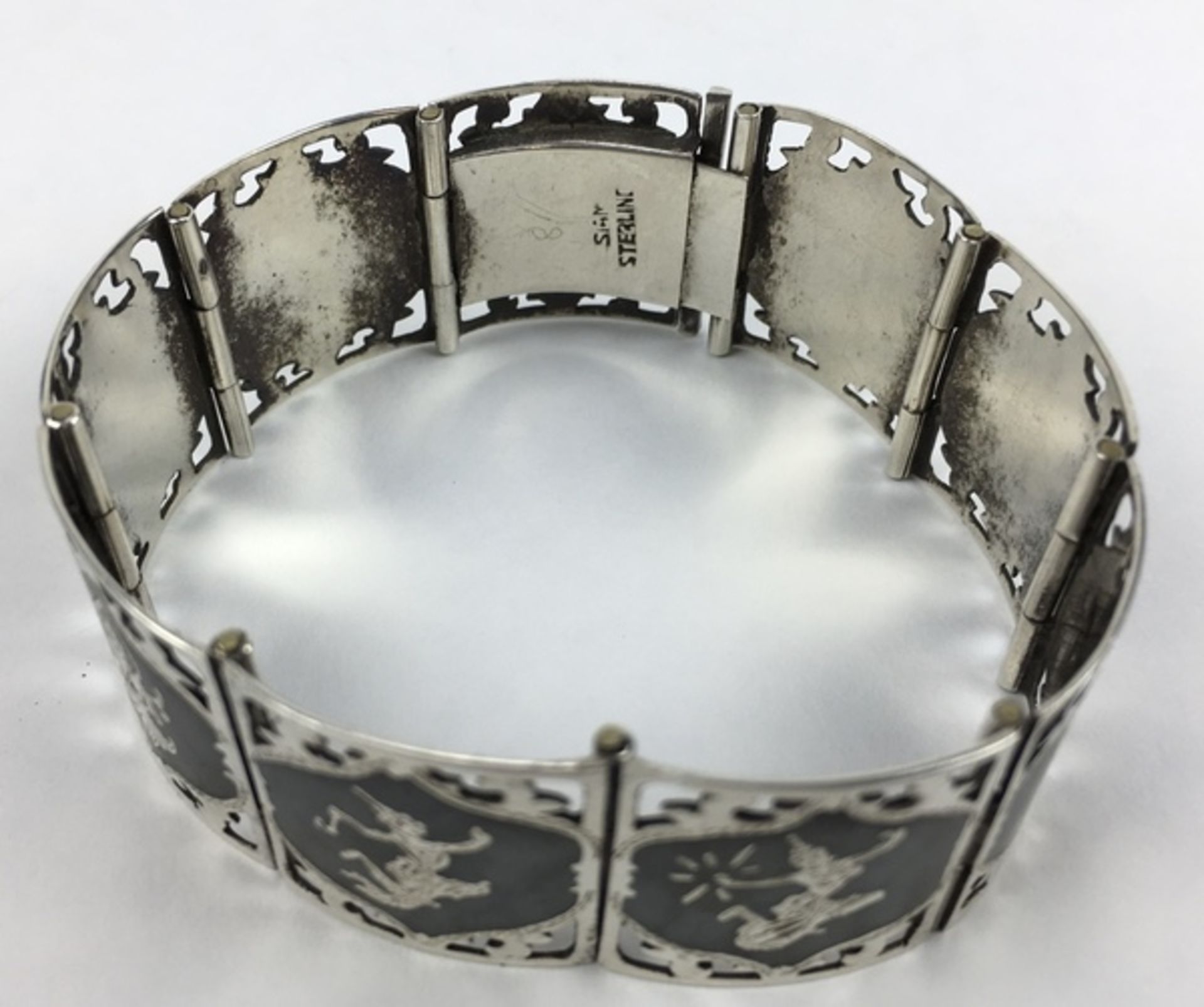(Zilver) Zilver, armband en halskettingZilver, armband en halsketting. Midden 20e eeuw, Siam (T - Bild 4 aus 7