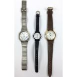 (Sieraden) HorlogesDrie verschillende merken horloges. Conditie: Gebruikssporen, niet getest. A