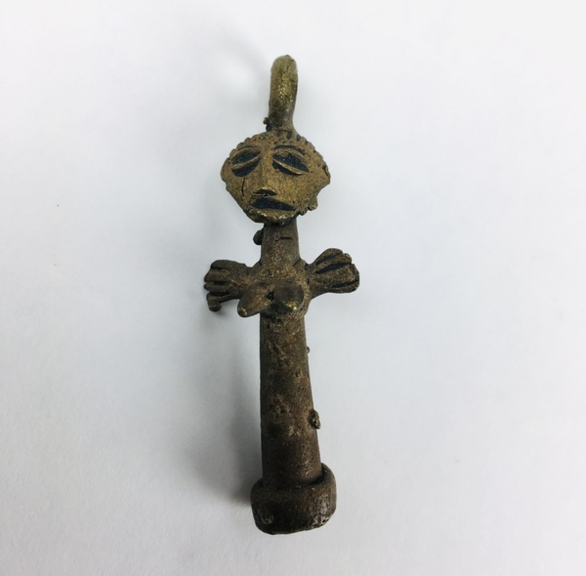 (Etnografica) Brons, Lot(5) Ashanti doll amuletten, 2e helft 20e eeuw, Afrika.Brons, Lot(5) Ash - Bild 3 aus 4