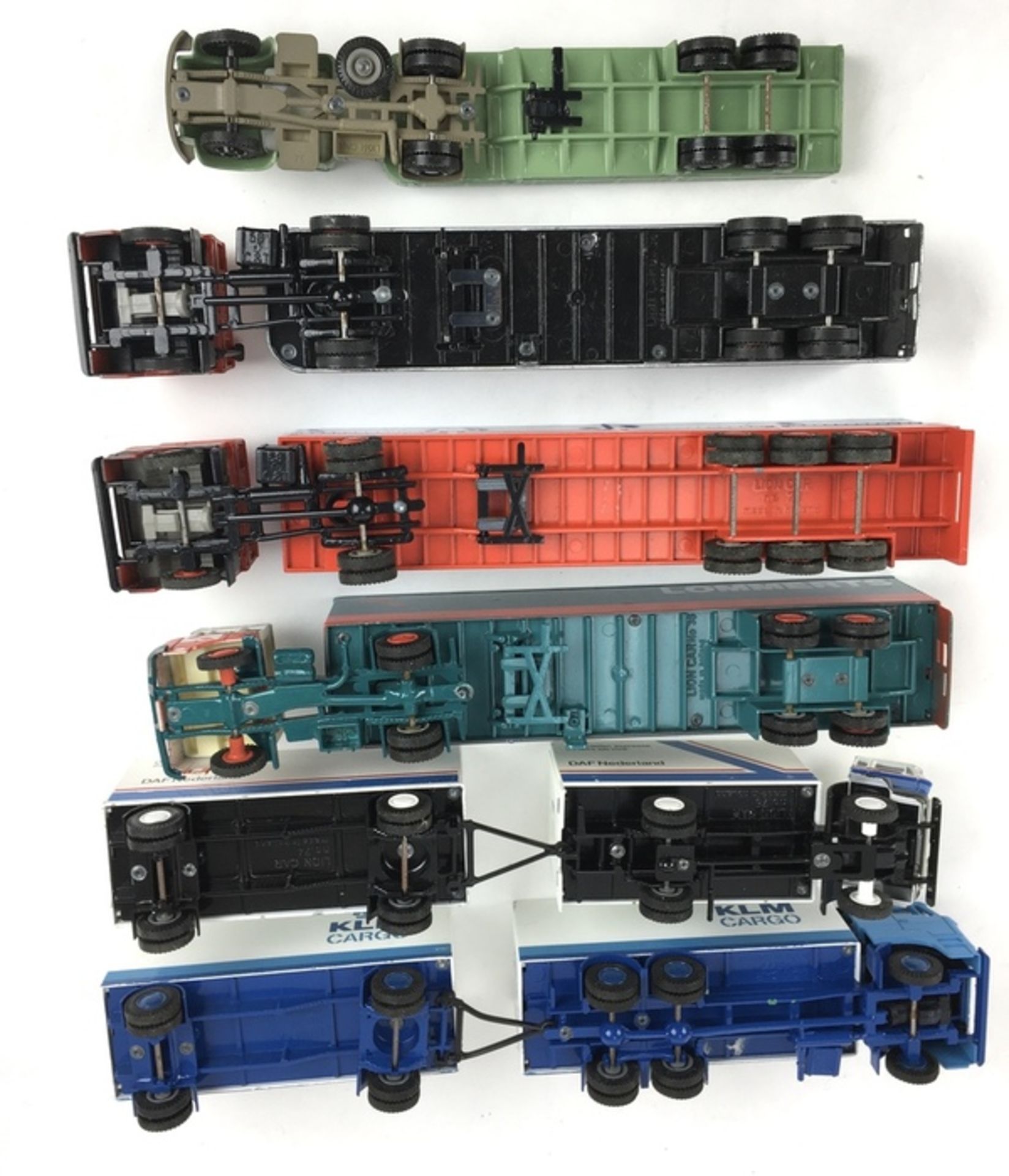 (Speelgoed) Vrachtwagens, Lion-ToysZes Lion-Toys vrachtwagens met originele dozen. Conditie: In - Image 5 of 5