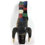 (Etnografica) Hout, decoratief masker, 2e helft 20e eeuw, AfrikaHout, decoratief masker, 2e hel