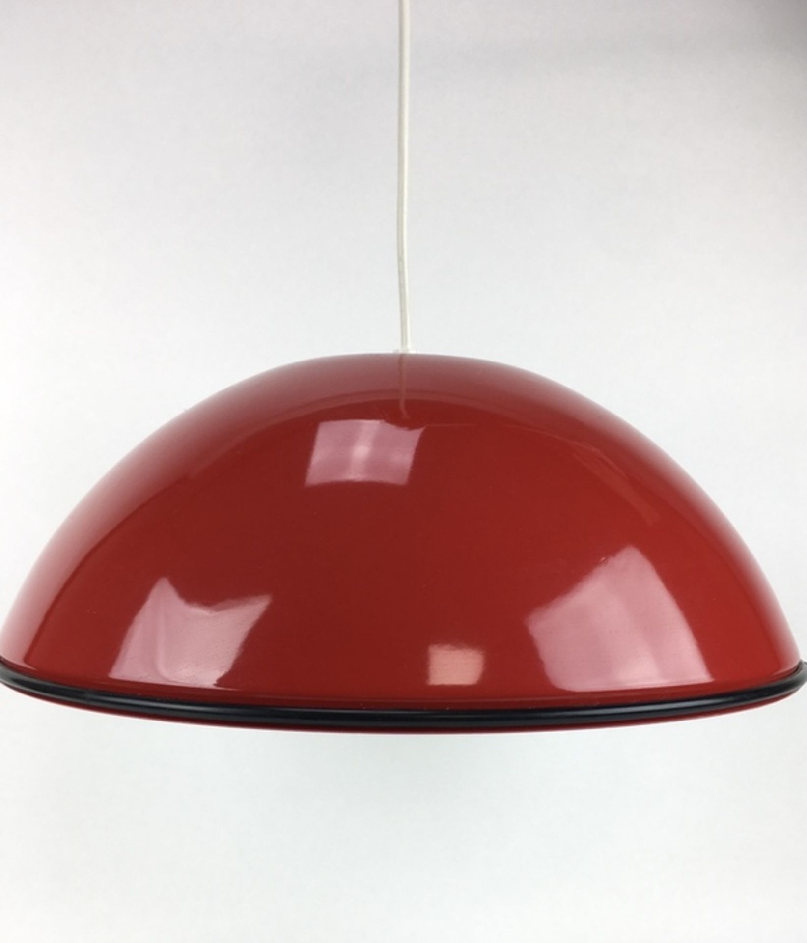 (Design) Hanglamp "Relemme", design A. Castiglioni, Flos ItaliëRood metalen hanglamp "Relemme" - Bild 2 aus 7