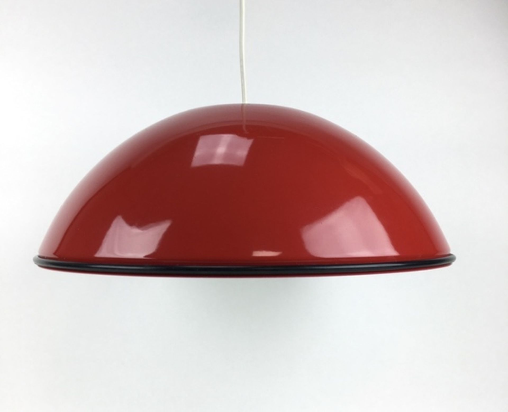 (Design) Hanglamp "Relemme", design A. Castiglioni, Flos ItaliëRood metalen hanglamp "Relemme" - Bild 3 aus 7