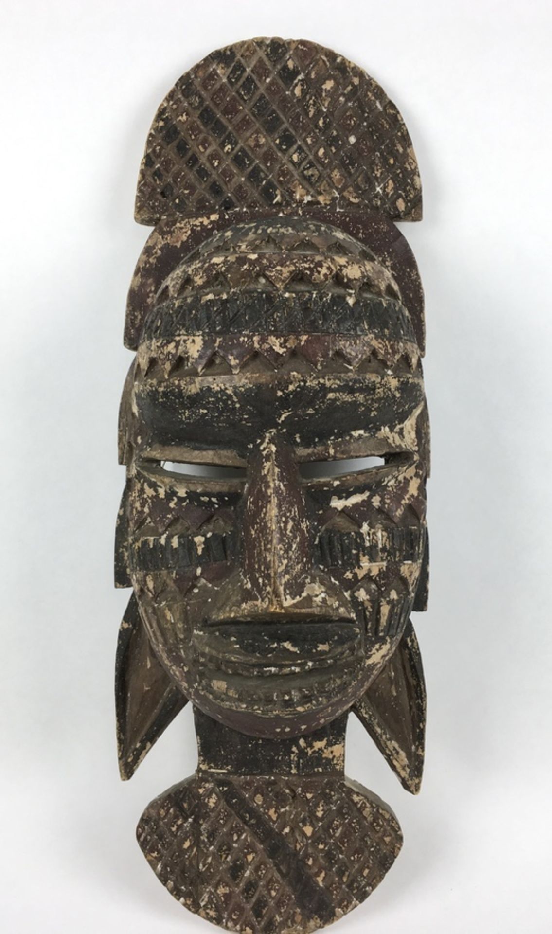 (Etnografica) Hout, decoratief masker, 2e helft 20e eeuw, AfrikaHout, decoratief masker, 2e hel