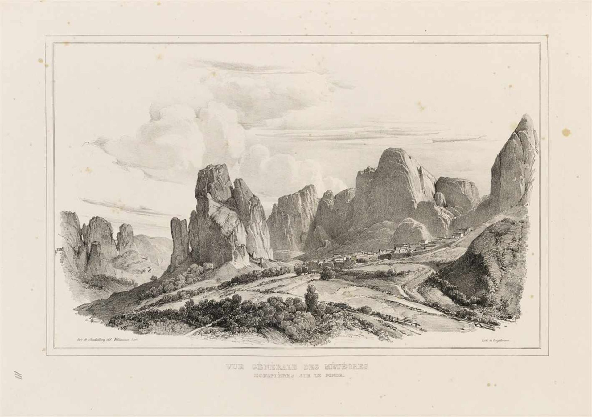 Stackelberg, Otto Magnus Frhr. v.: La Grèce. Vues pittoresques et topographiques. 2 Bde. Paris: I. - Bild 3 aus 6