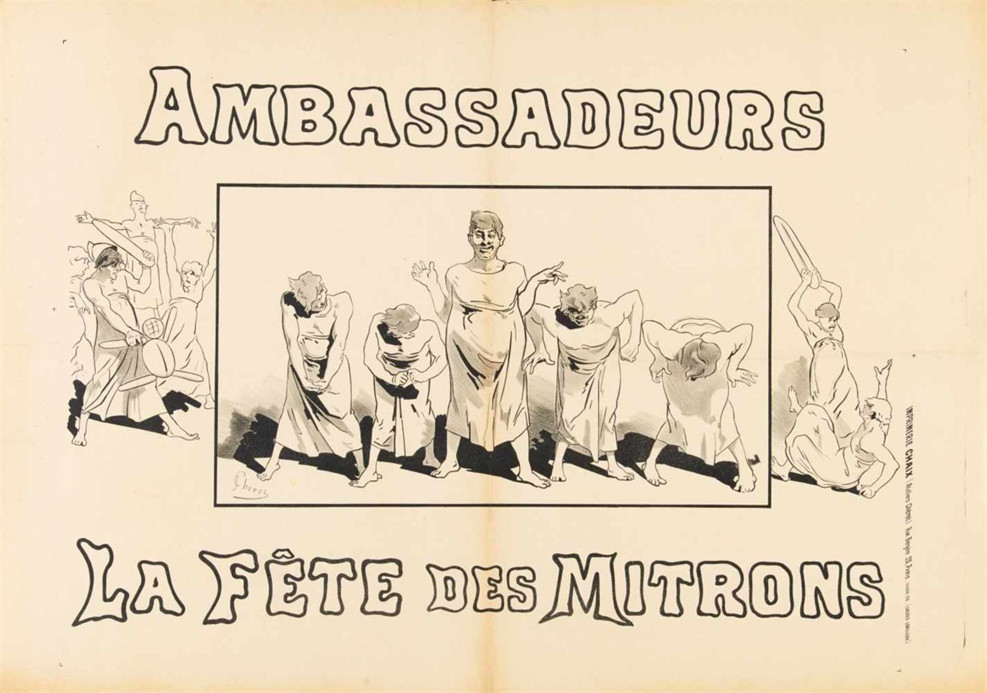 JULES CHÉRETParis 1836 - 1932 NizzaAmbassadeurs - La Fête des Mitrons. Um 1886/98. Lithographie, auf