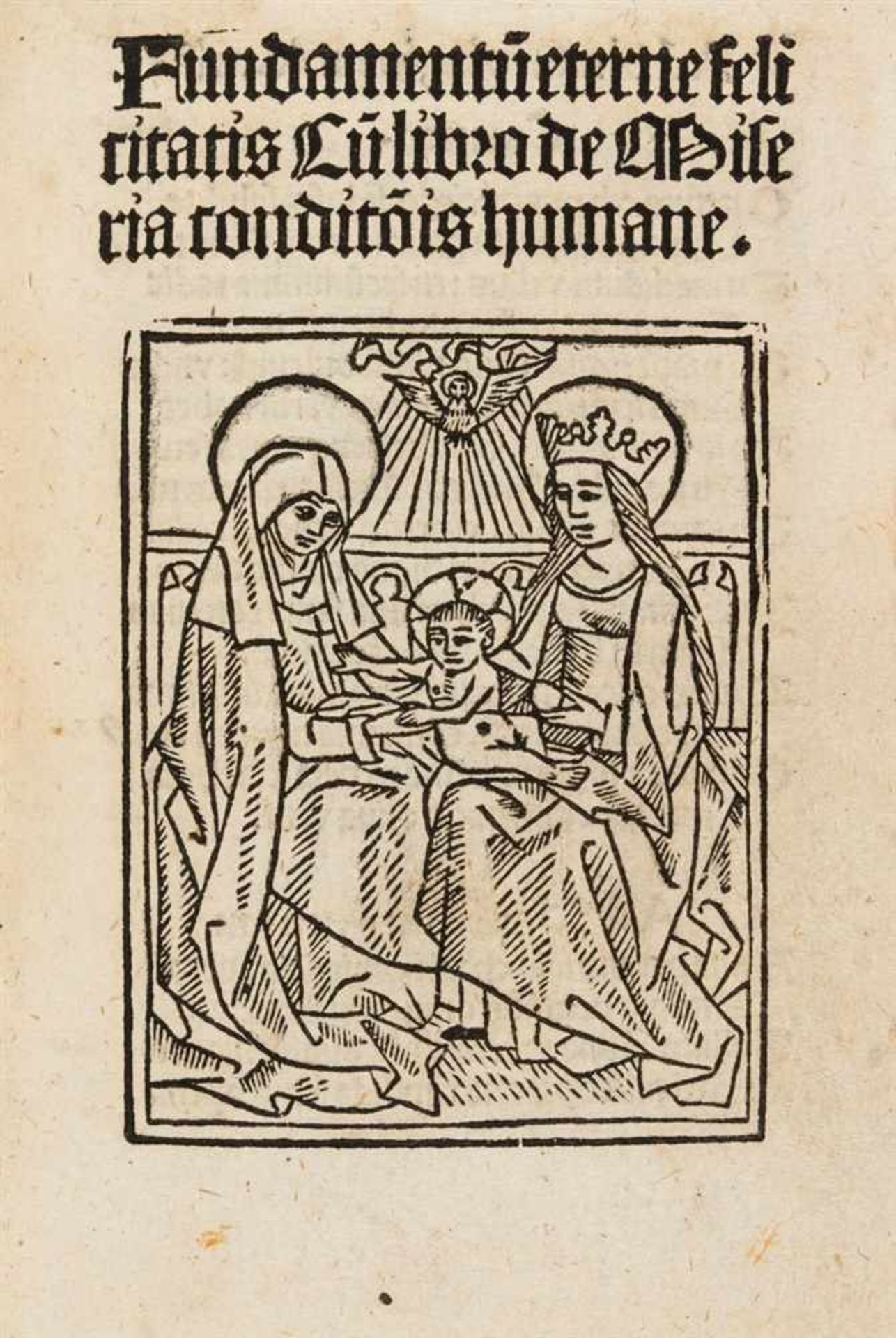 Sammelband mit 4 Frühdrucken. Basel, Köln, Straßburg, 1505-1516.13,5 x 9,4 cm.Blindgepr. - Bild 2 aus 3