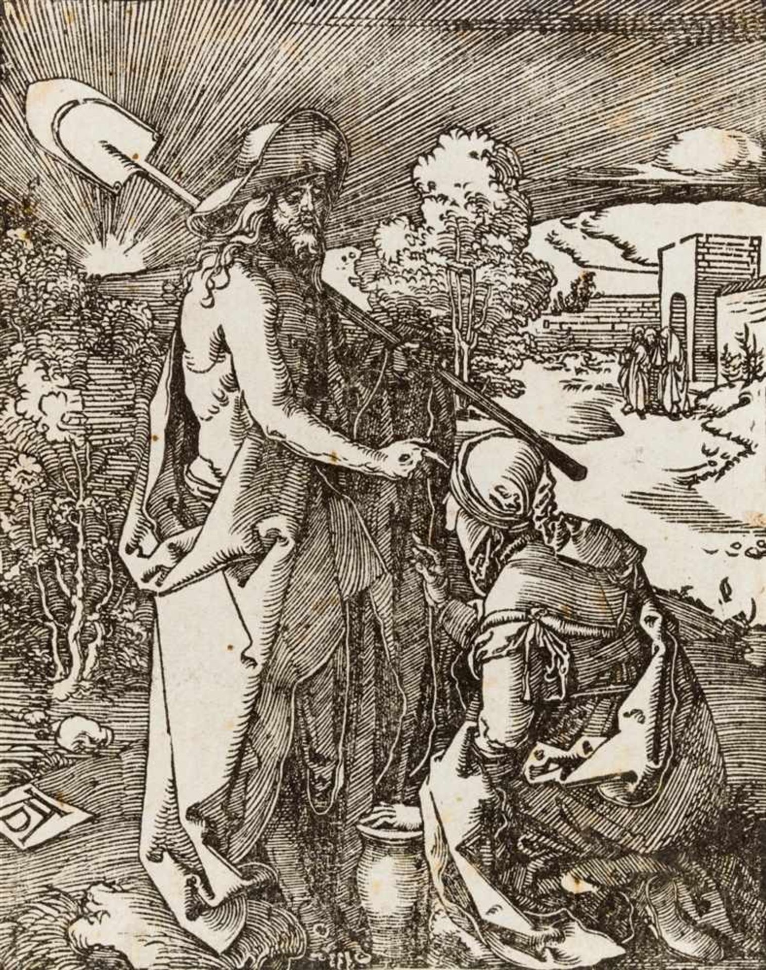 ALBRECHT DÜRER Nürnberg 1471 - 1528 Christus erscheint Magdalena. Um 1509-11. Holzschnitt auf Bütten